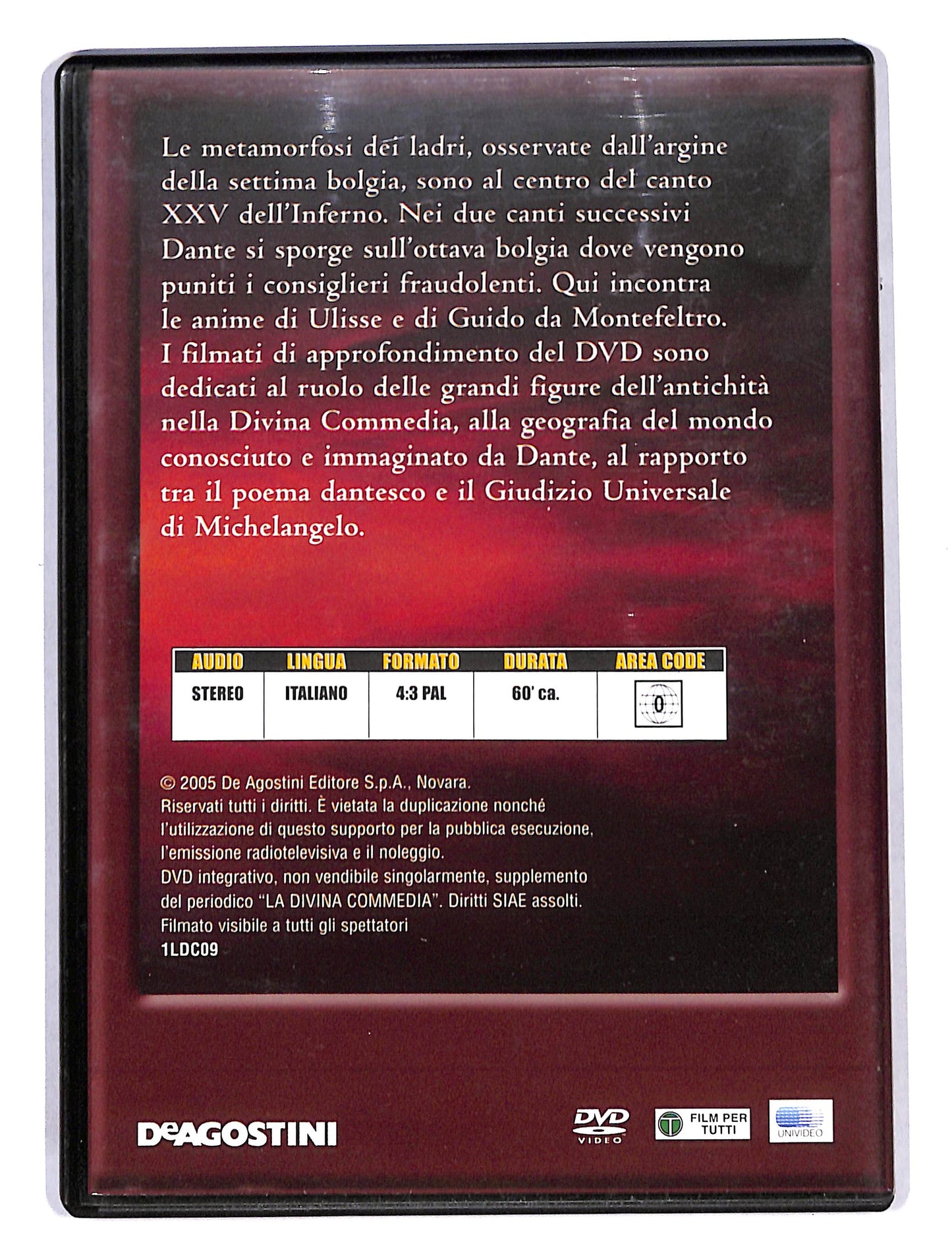 EBOND La divina commedia vol 9 - Inferno canti XXV-XXVII DVD DB666113