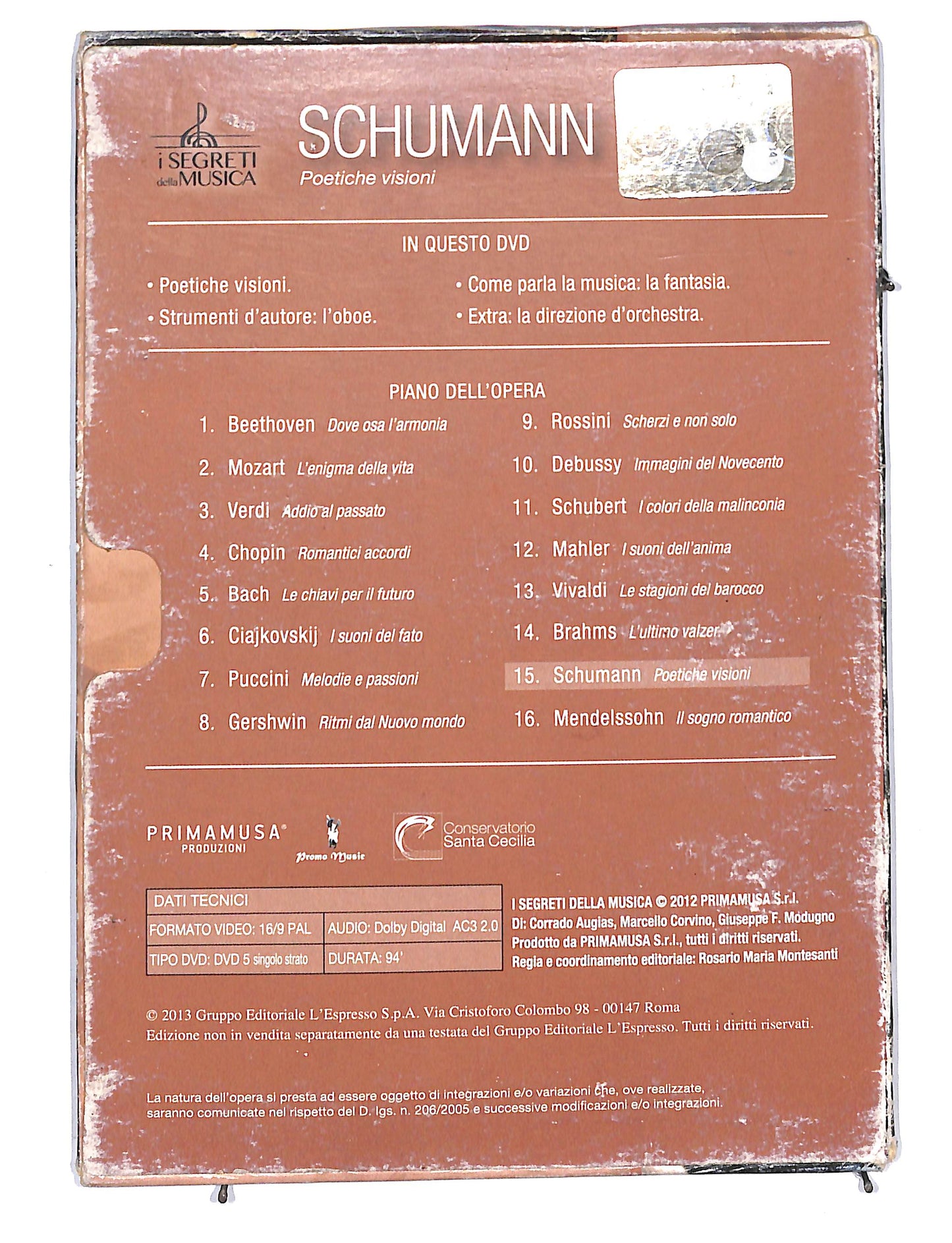 EBOND I Segreti della musica Schumann poetiche visioni DIGIPACK DVD DB666132