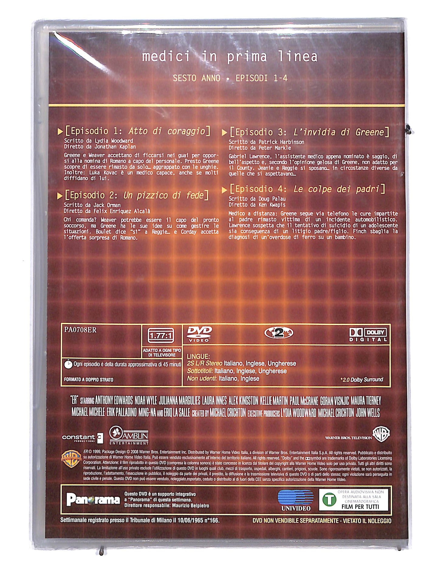 EBOND Er medici in prima linea - anno 6 disco 1 EDITORIALE DVD DB666144