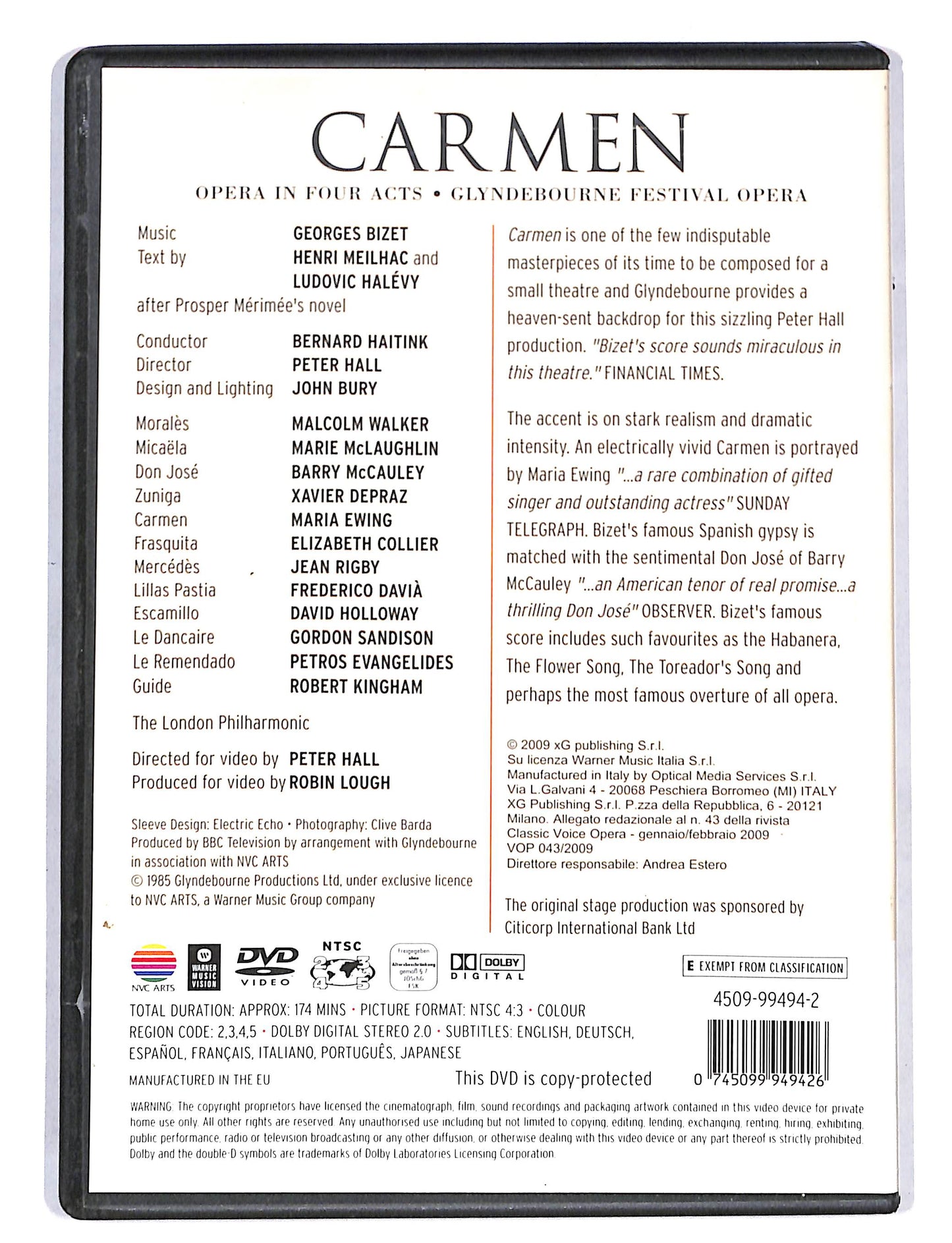 EBOND Classic voice Opera - Carmen DVD DB666147