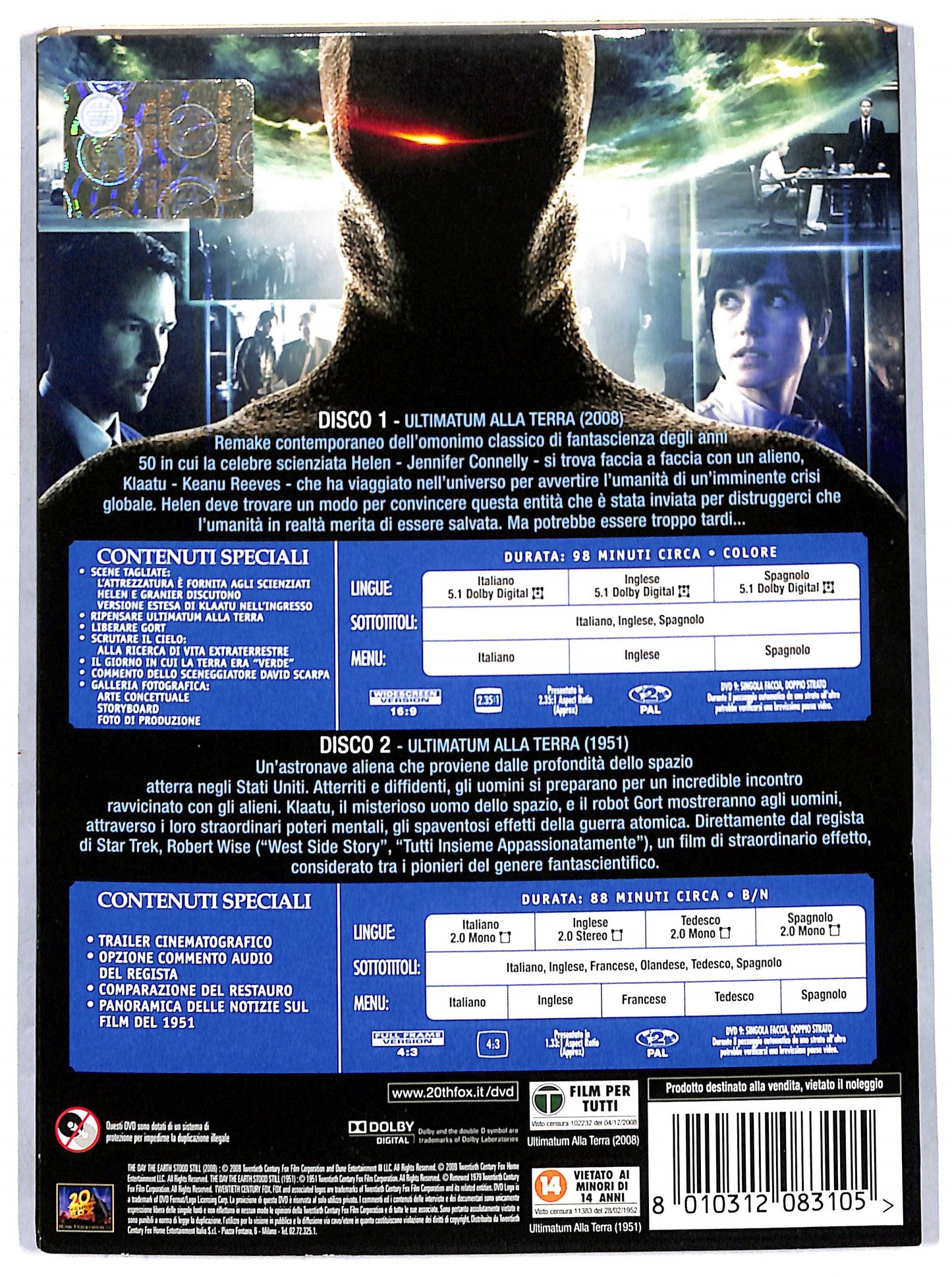EBOND Ultimatum alla Terra (2 dischi) DVD DB666403
