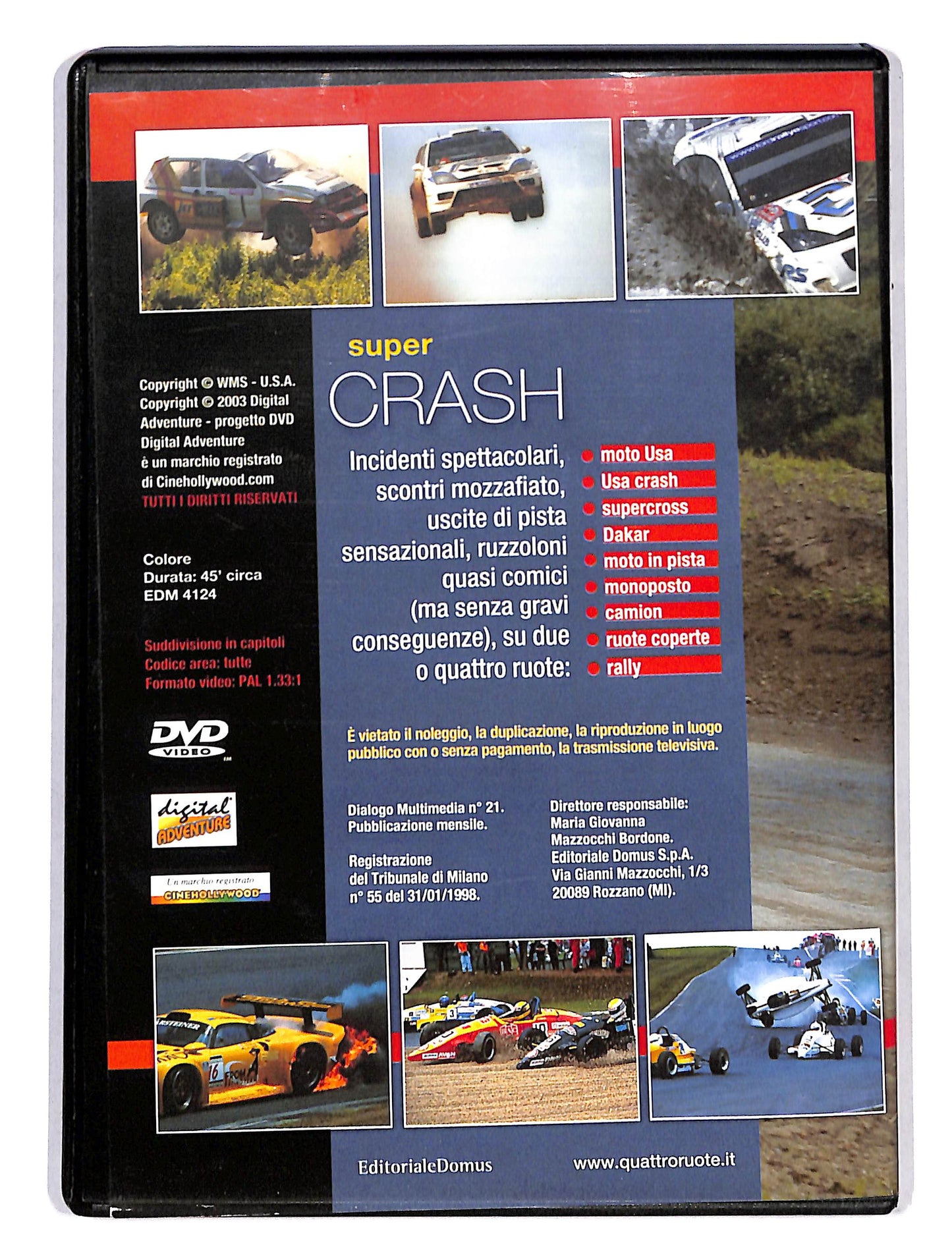 EBOND Super Crash Quattro ruote Motor Show DVD DB666621