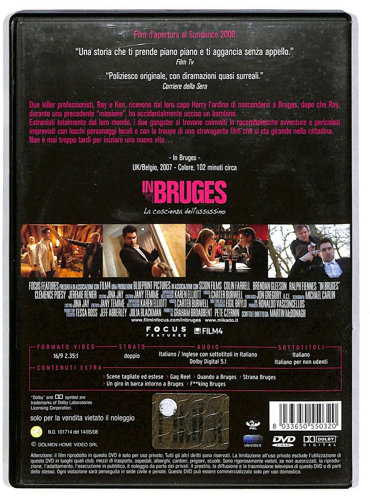 EBOND In Bruges. La Coscienza Dell'assassino NOLEGGIO DVD DB666713