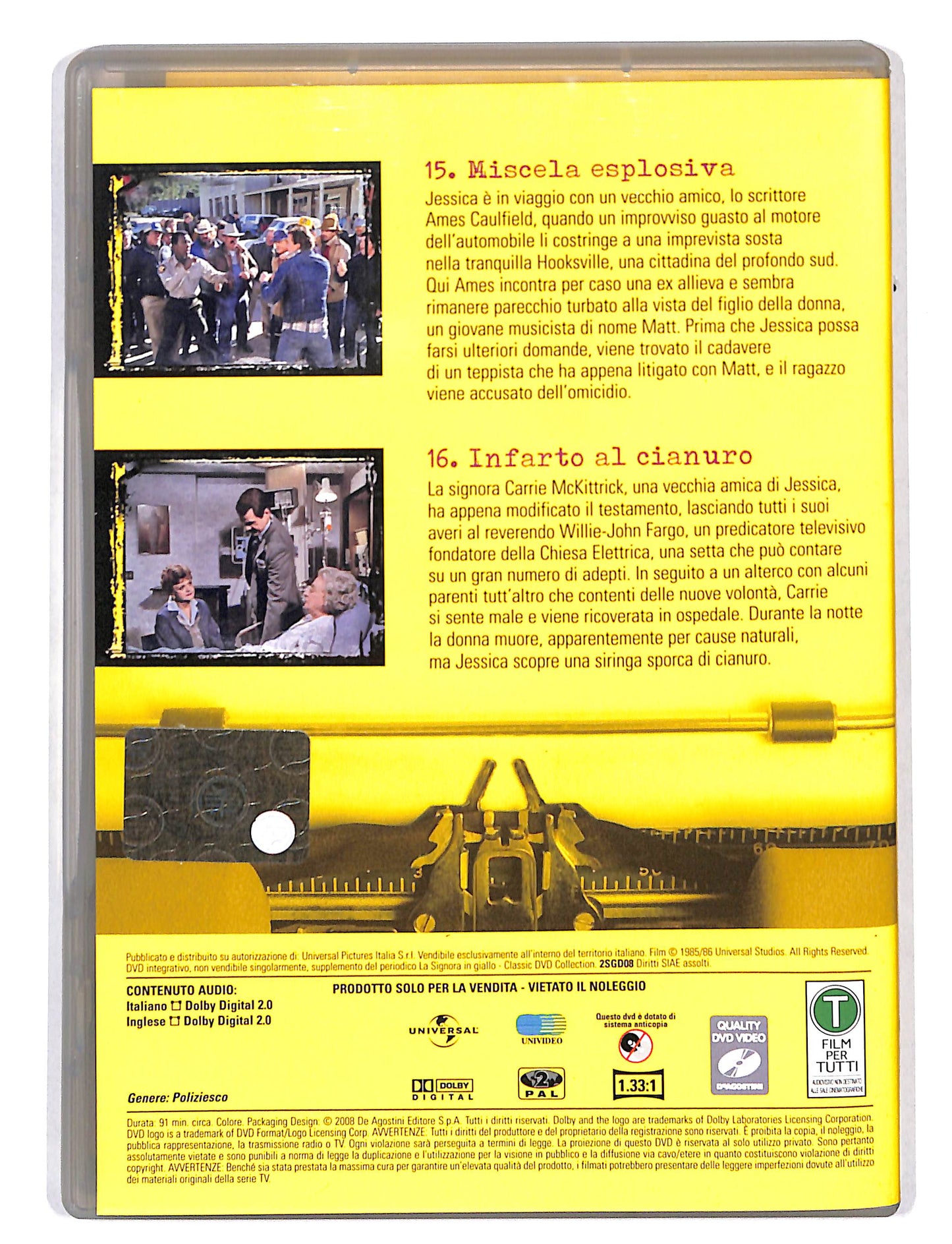 EBOND La Signora in giallo stagione 2 episodi 15-16 EDITORIALE DVD DB667112