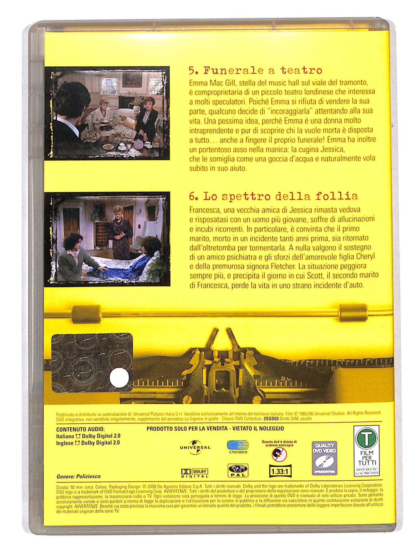 EBOND La signora in giallo stagione 2 episodi 5-6 EDITORIALE DVD DB667114