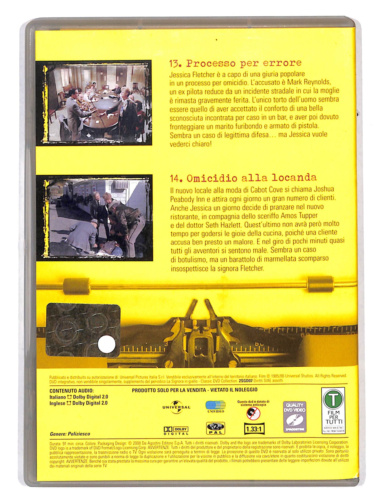 EBOND La signora in giallo stagione 2 episodi 13-14 EDITORIALE DVD DB667118