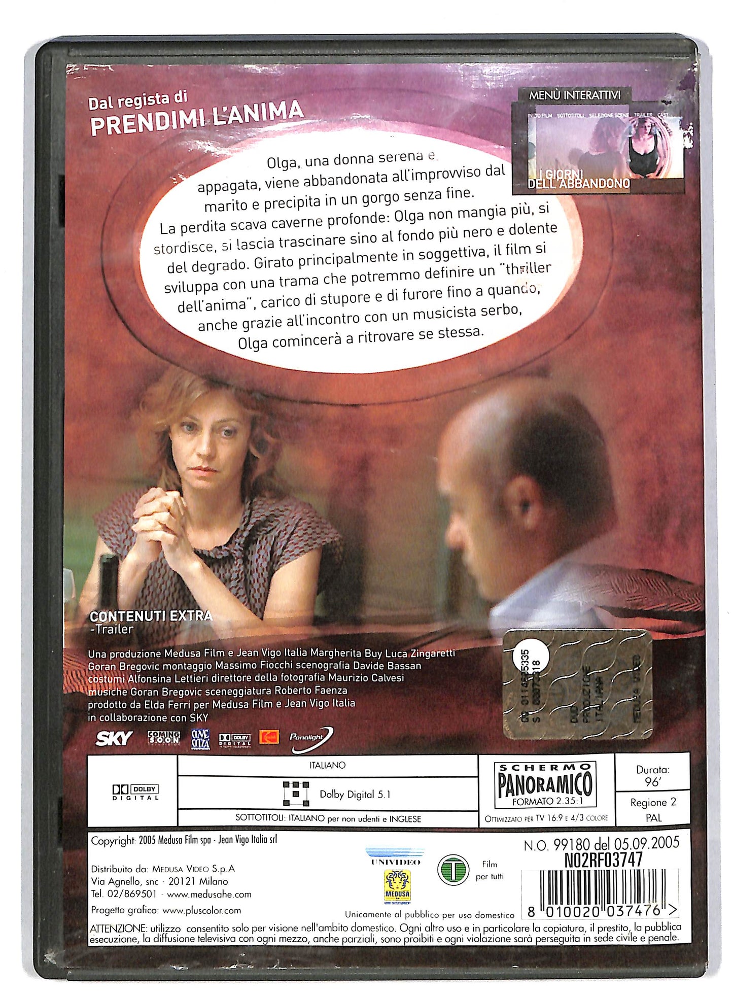 EBOND I giorni dell'abbandono NOLEGGIO DVD DB667204