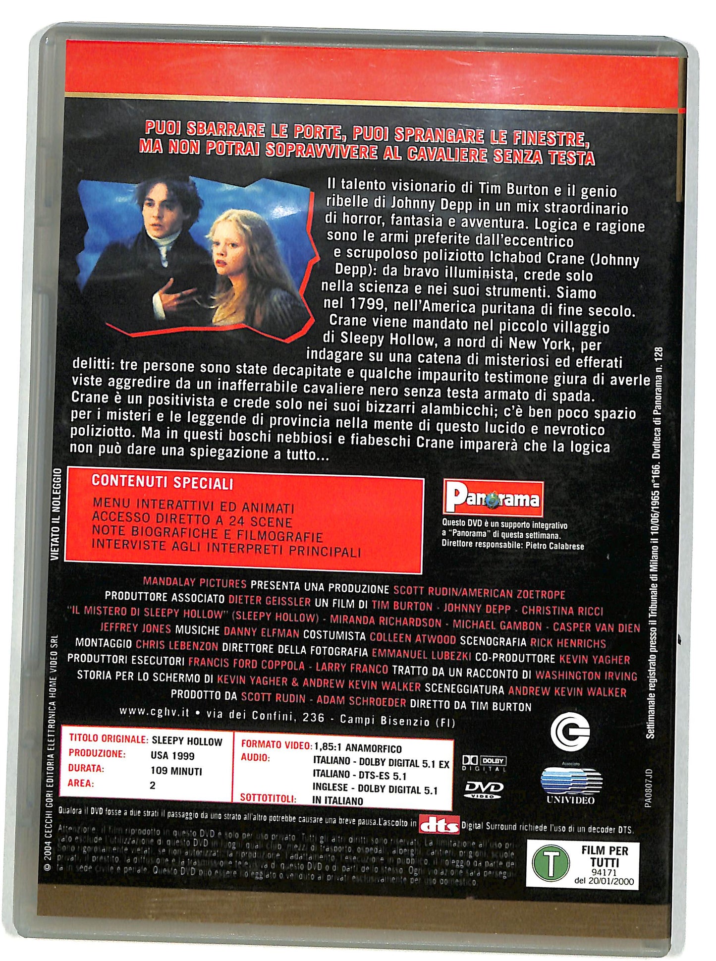 EBOND Il mistero di Sleepy Hollow EDITORIALE DVD DB667236