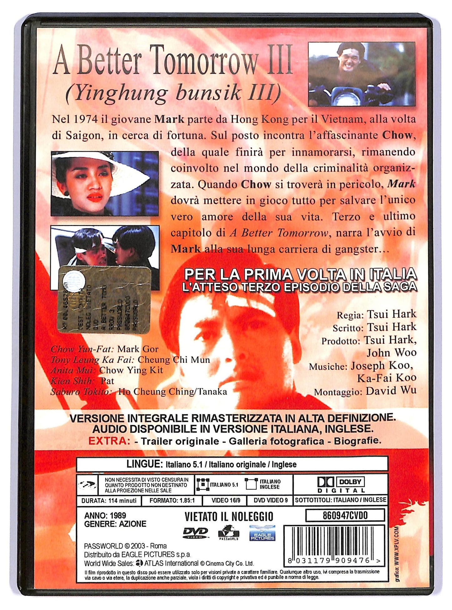 EBOND A Better Tomorrow III NOLEGGIO DVD DB667258