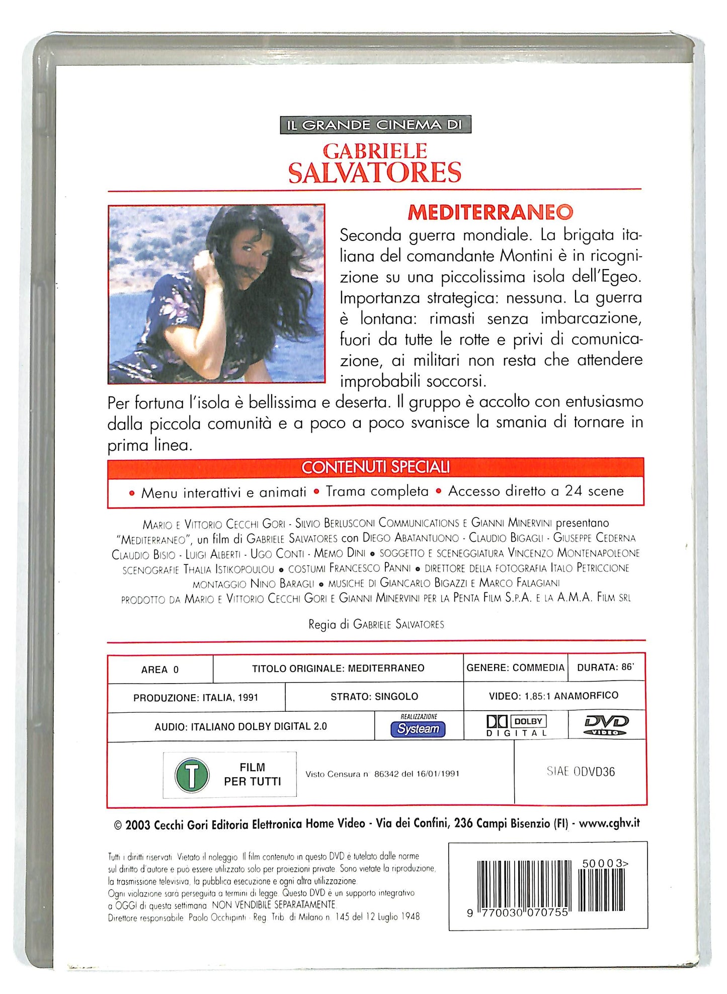 EBOND Il grande Cinema di Salvatores - Mediterraneo EDITORIALE DVD DB668117