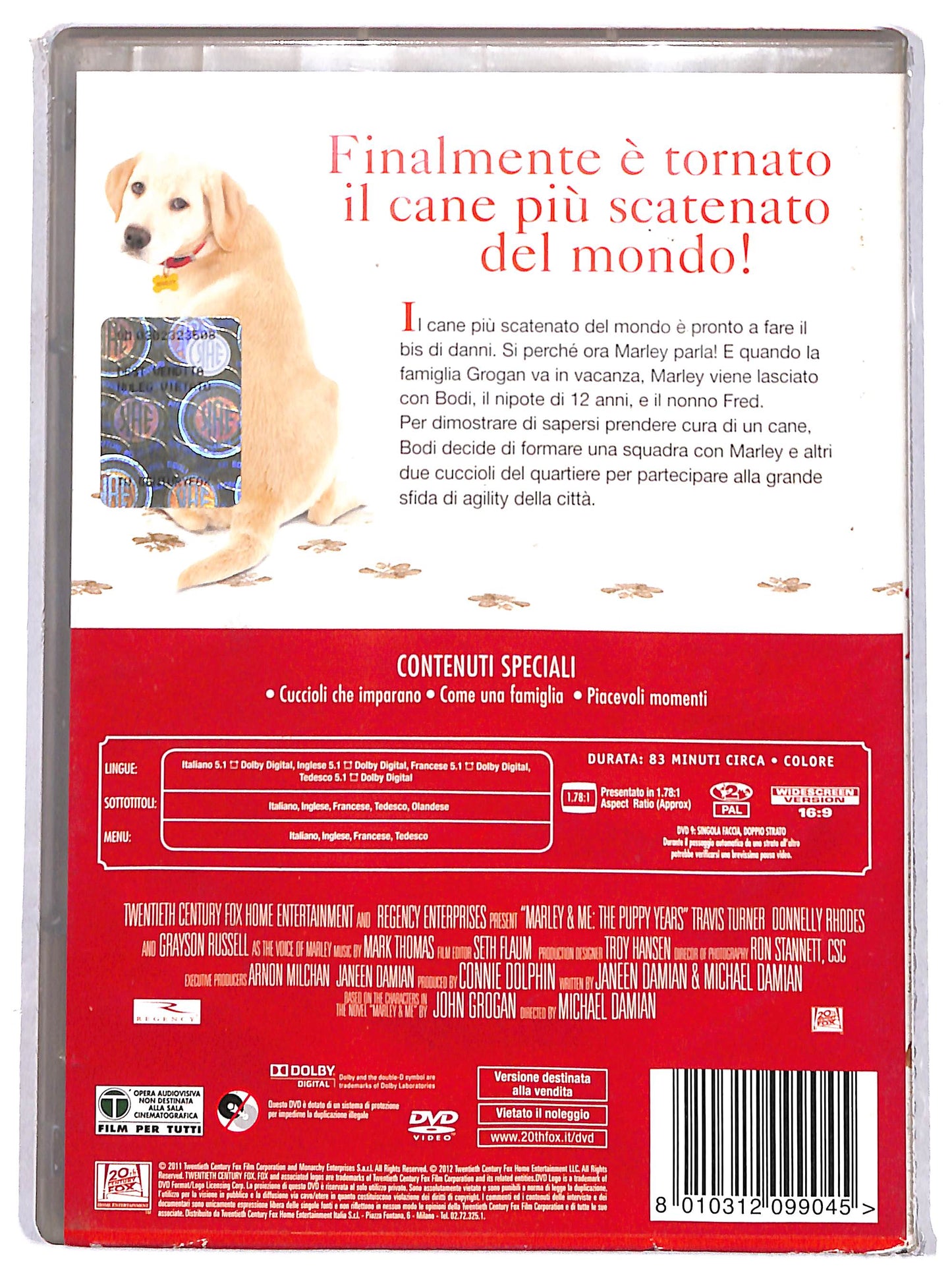 EBOND io e marley 2 - anni da cucciolo NOLEGGIO DVD DB668408