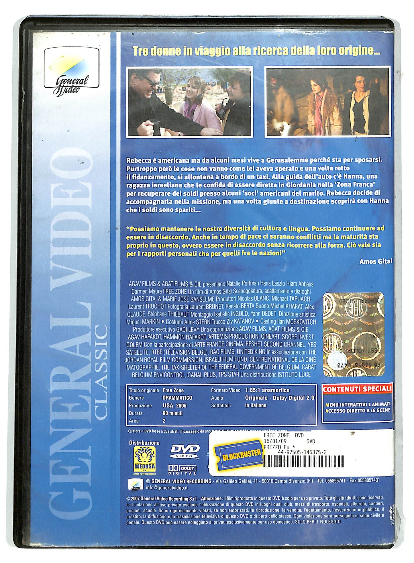 EBOND Free Zone NOLEGGIO DVD DB668410