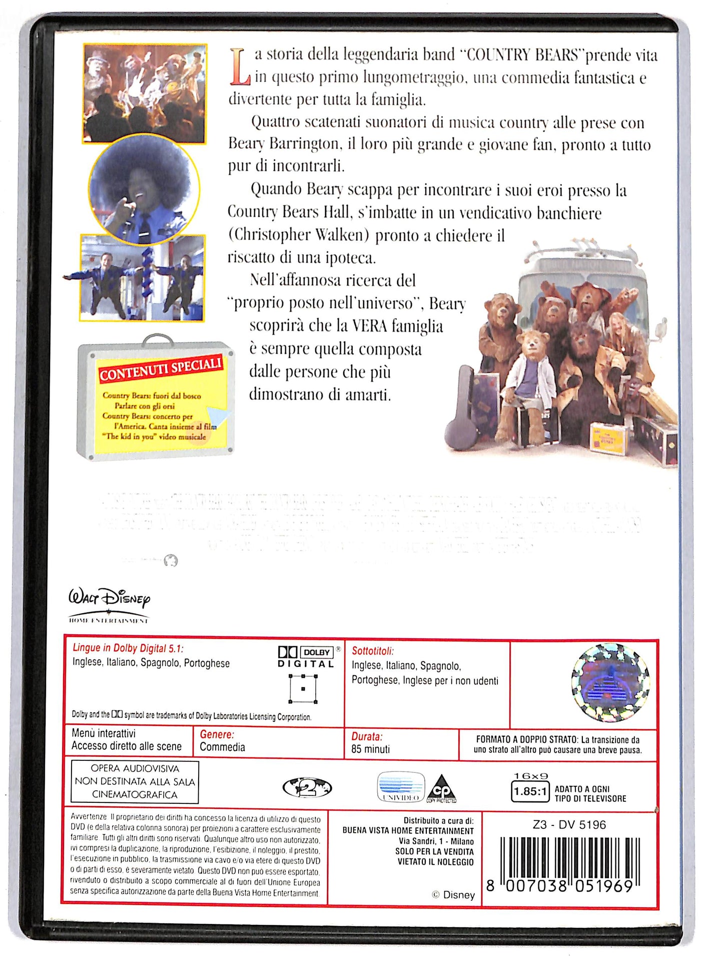 EBOND The Country Bears - I favolorsi DVD DB668609