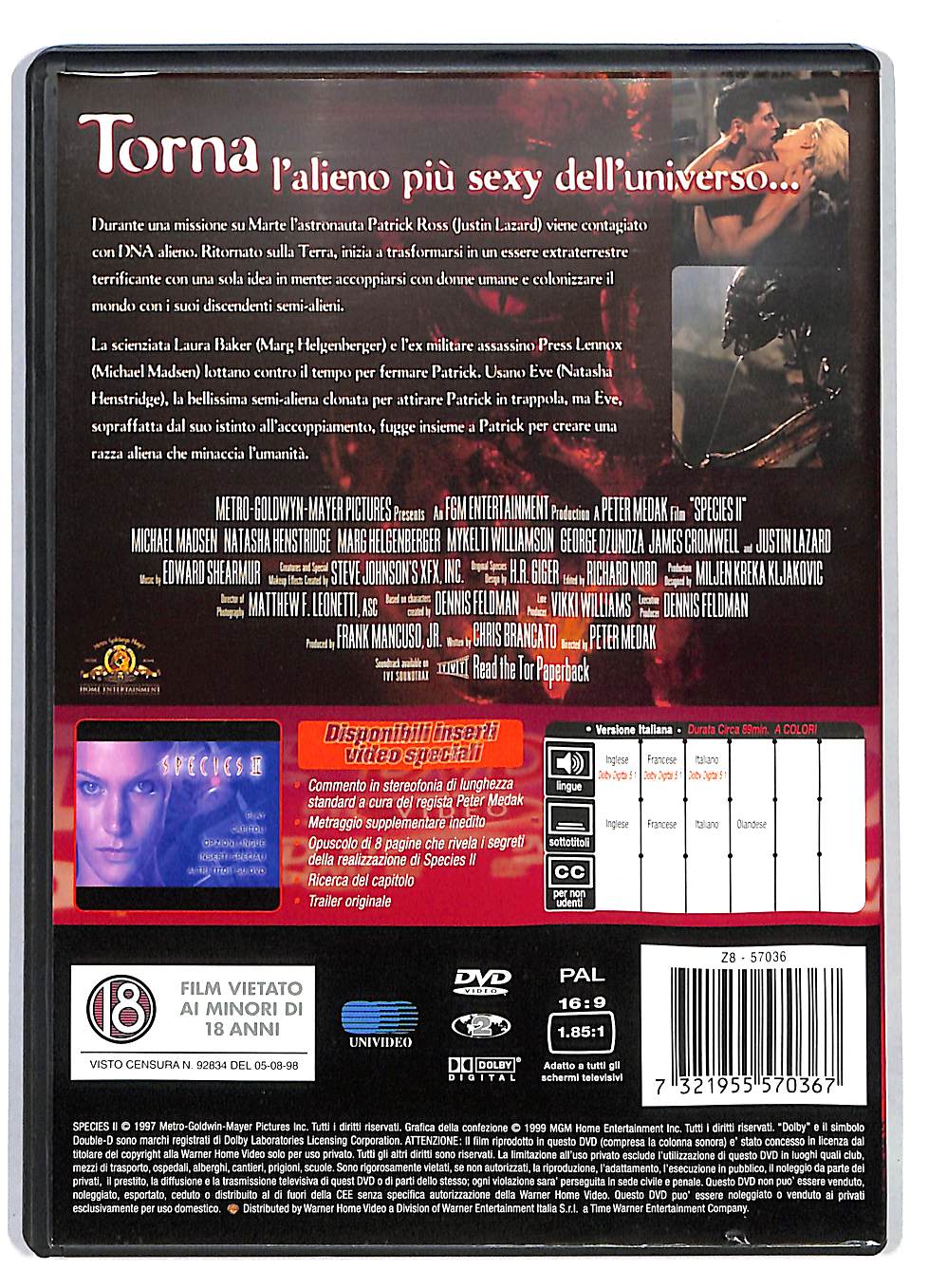 EBOND Species II NOLEGGIO DVD DB668814