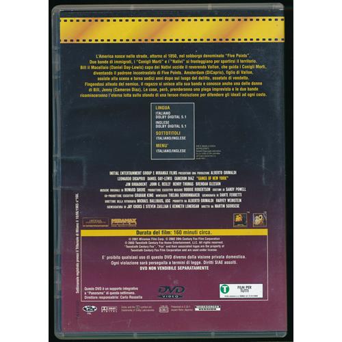 EBOND Gangs Of New York Editoriale DVD DB669319
