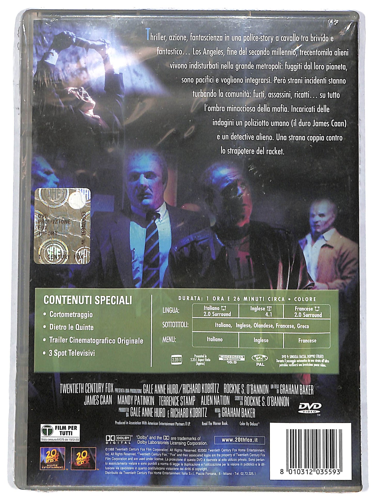 EBOND Alien Nation (film) DVD DB669356