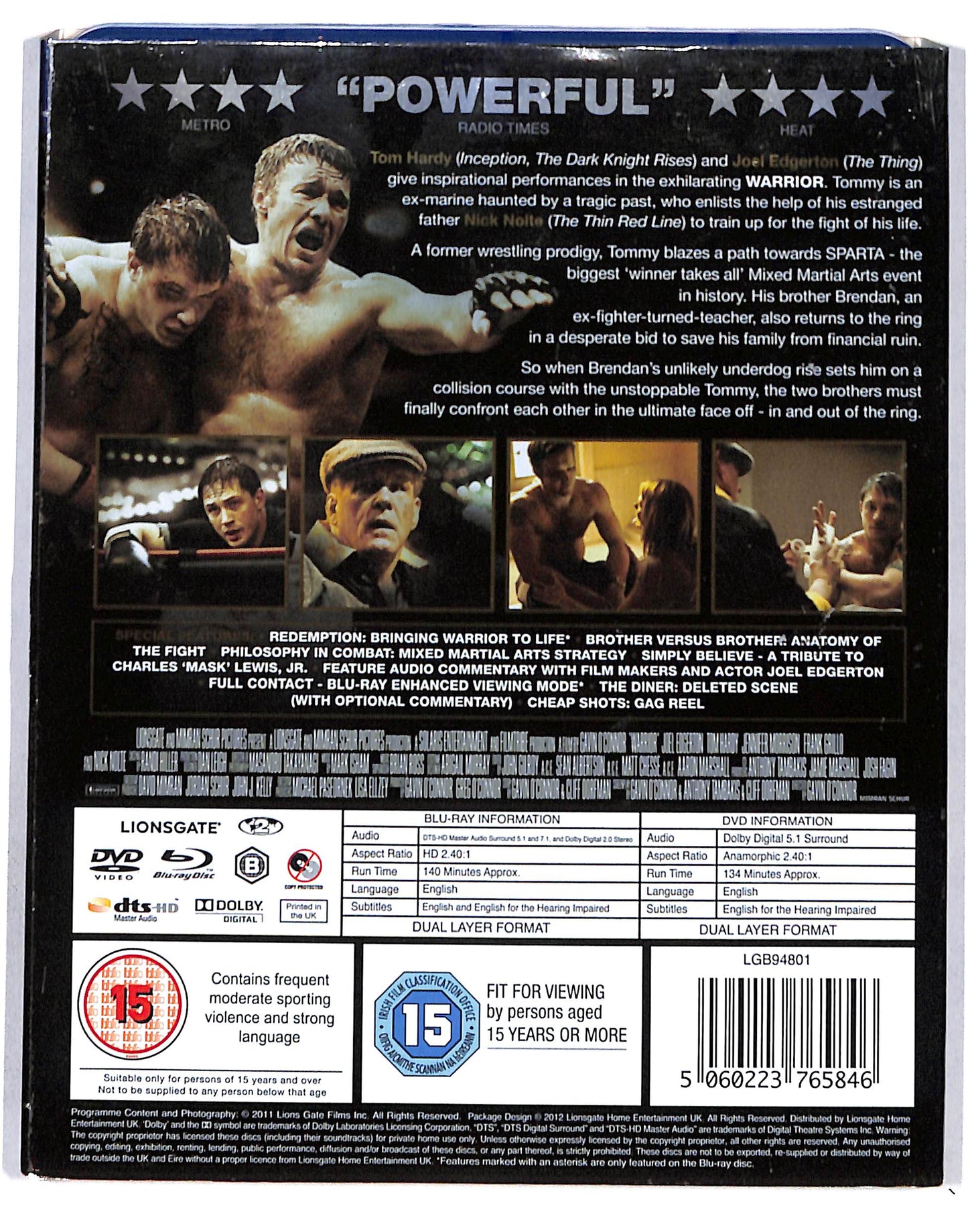 EBOND Warrior Edizione UK + DVD BLURAY DB669426