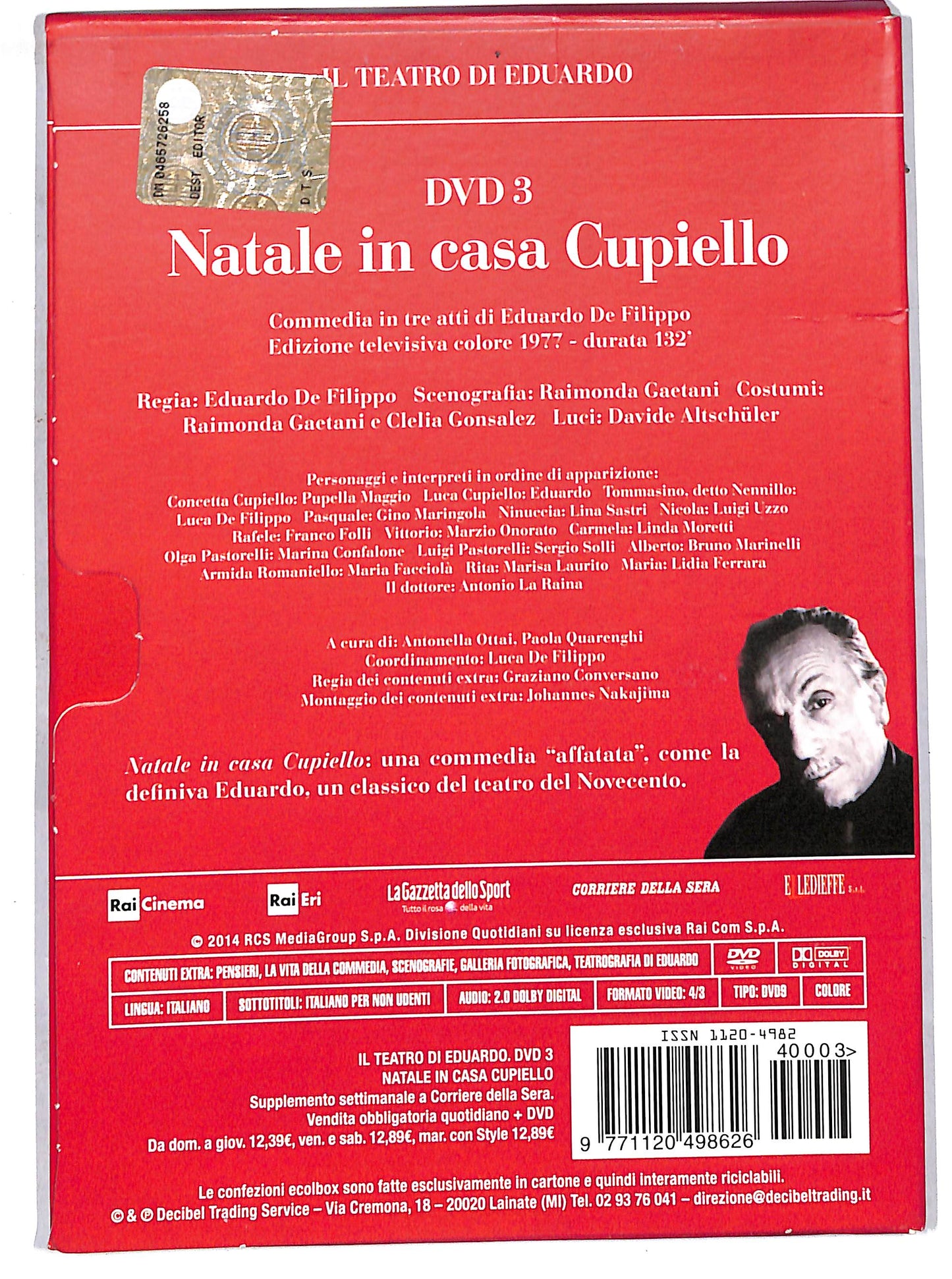 EBOND il teatro di eduardo - Natale in casa Cupiello EDITORIALE DVD DB670122