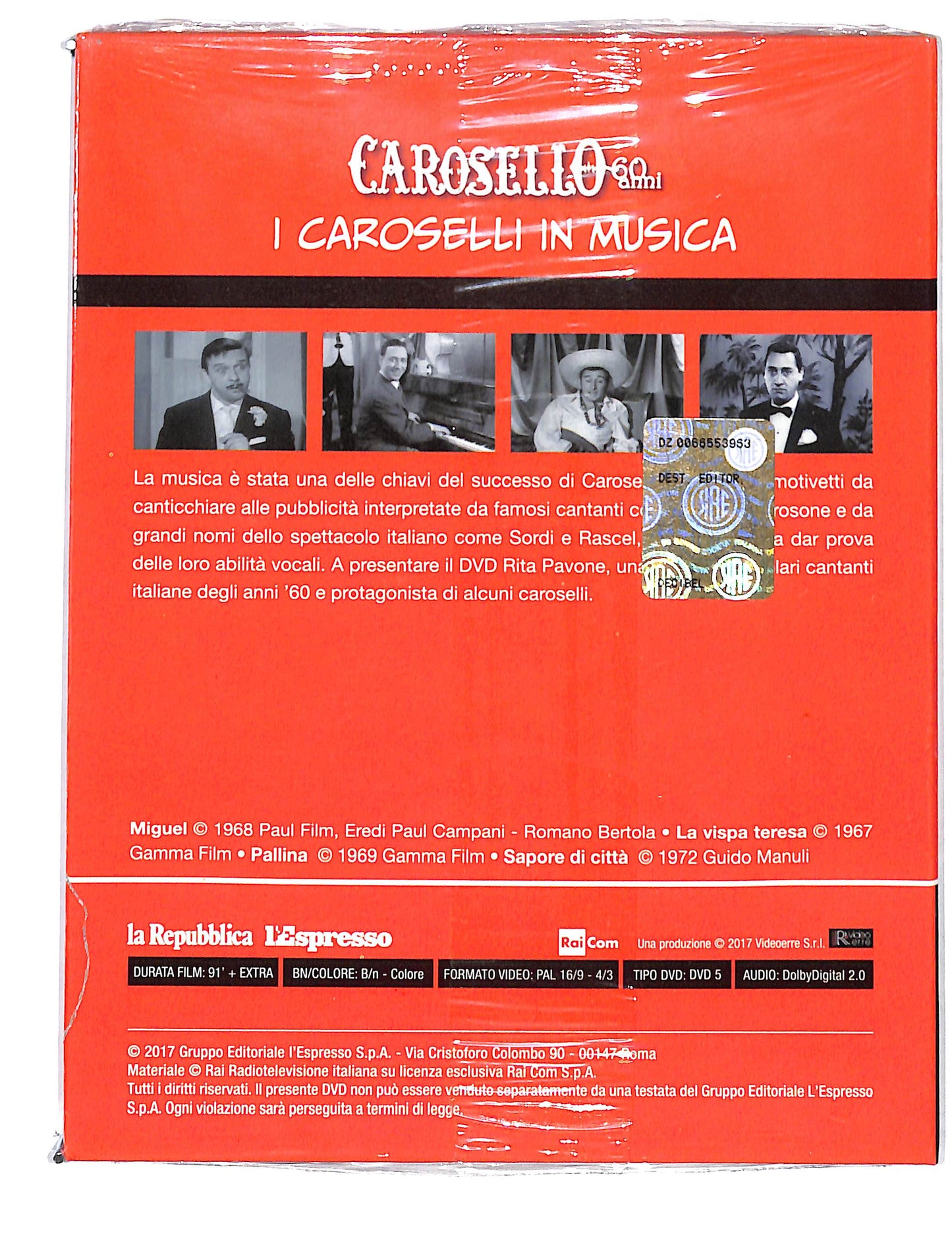 EBOND Carosello vol.6 i caroselli in musica EDITORIALE DVD DB670139