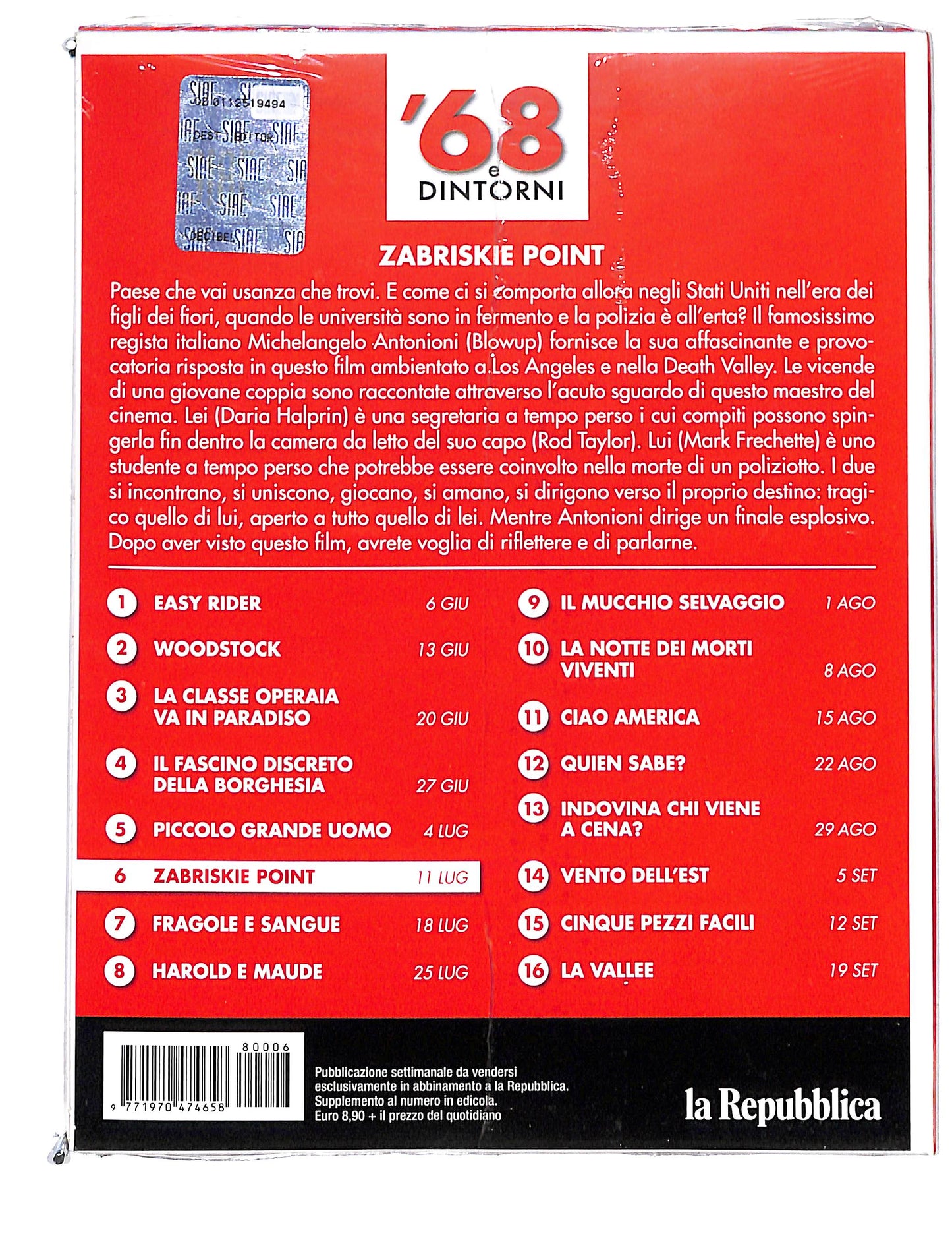 EBOND Zabriskie Point EDITORIALE DVD DB670148