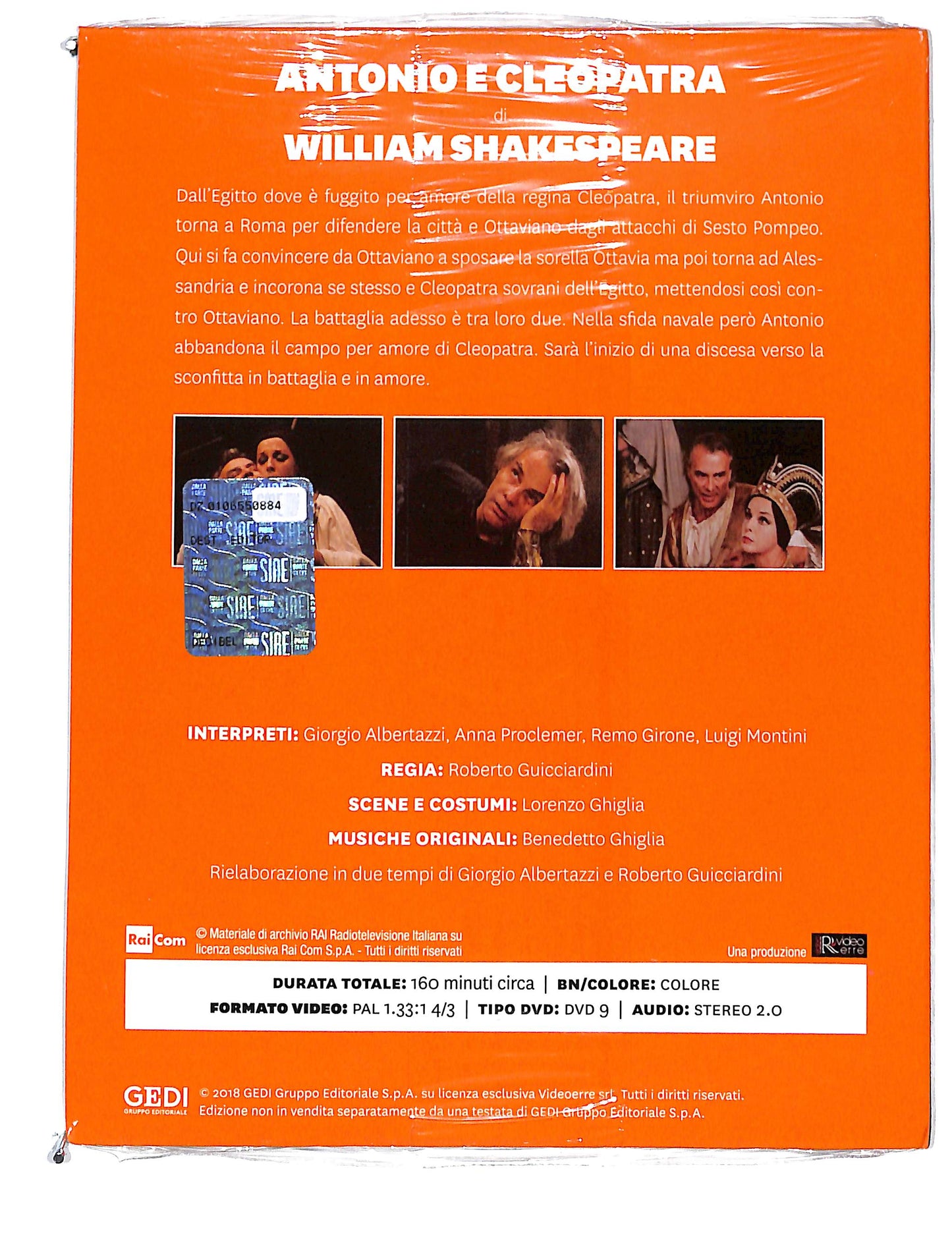 EBOND William Shakespeare - Antonio e Cleopatra vol.8 EDITORIALE DVD DB670151