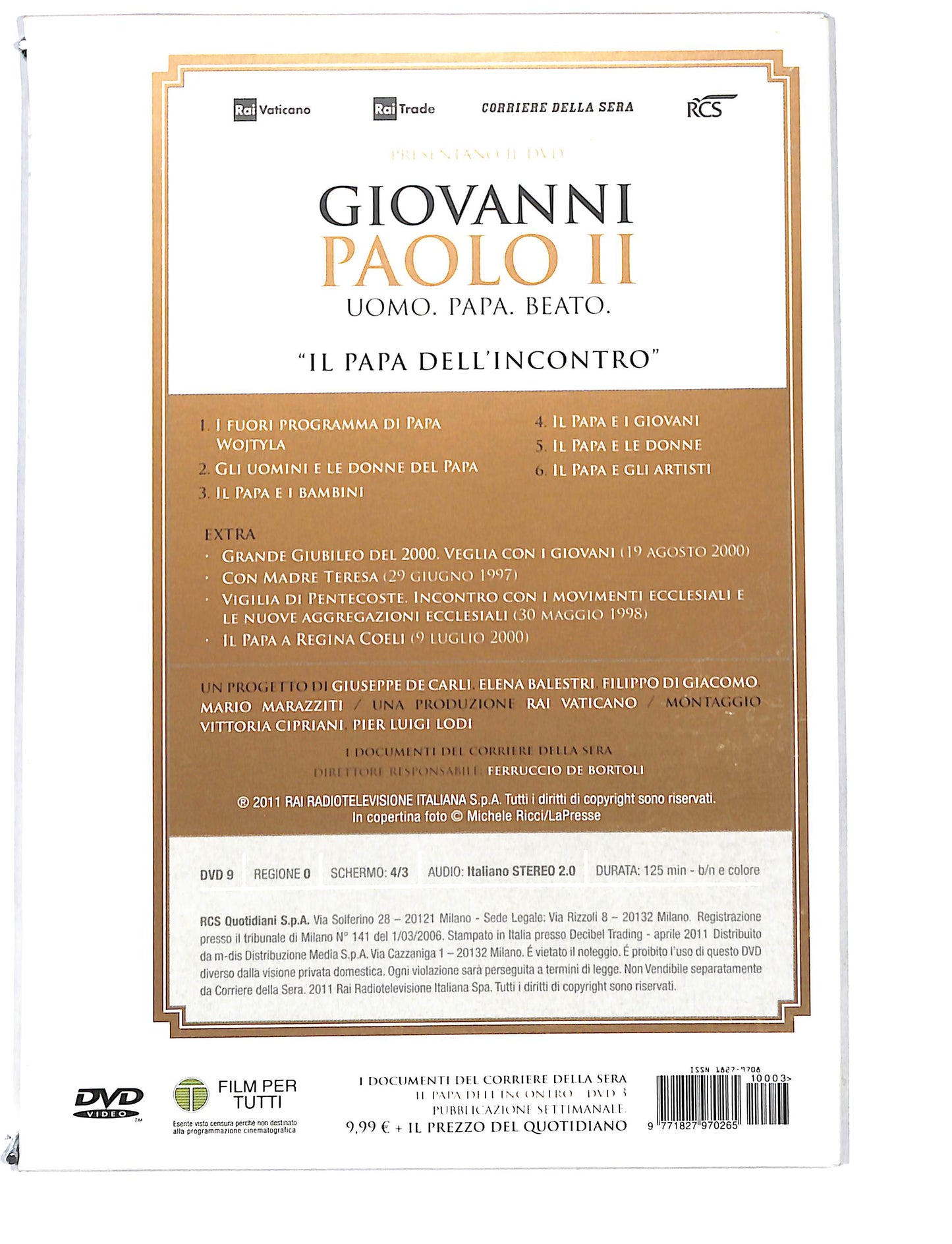 EBOND Giovanni Paolo II Vol 3 l papa dell'incontro DVD DB670161