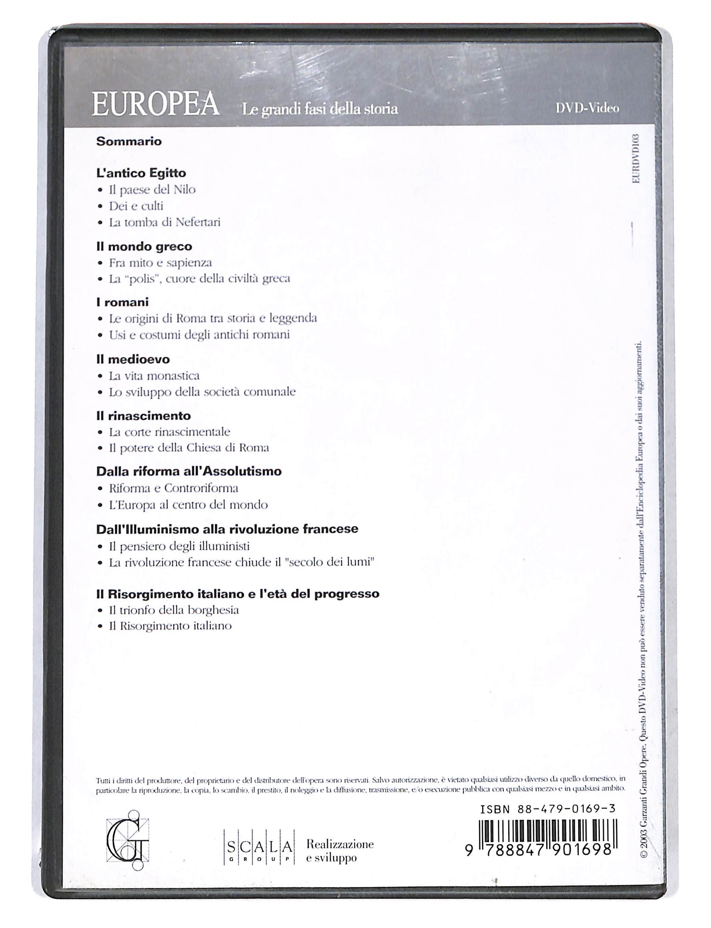 EBOND Europa le grandi fasi della storia vol.1 EDITORIALE DVD DB670167