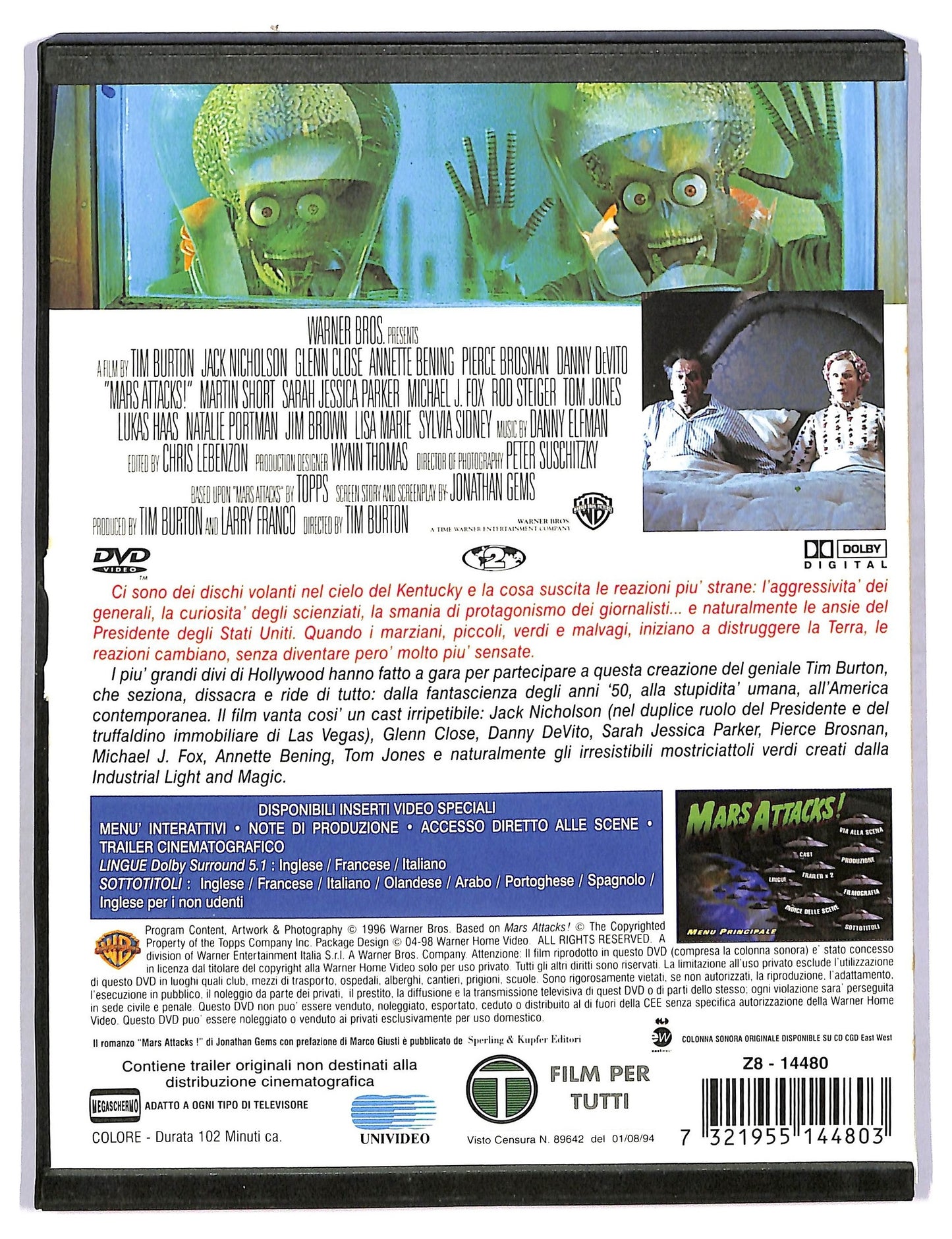 EBOND Mars Attacks! SNAPPER NOLEGGIO DVD DB670422