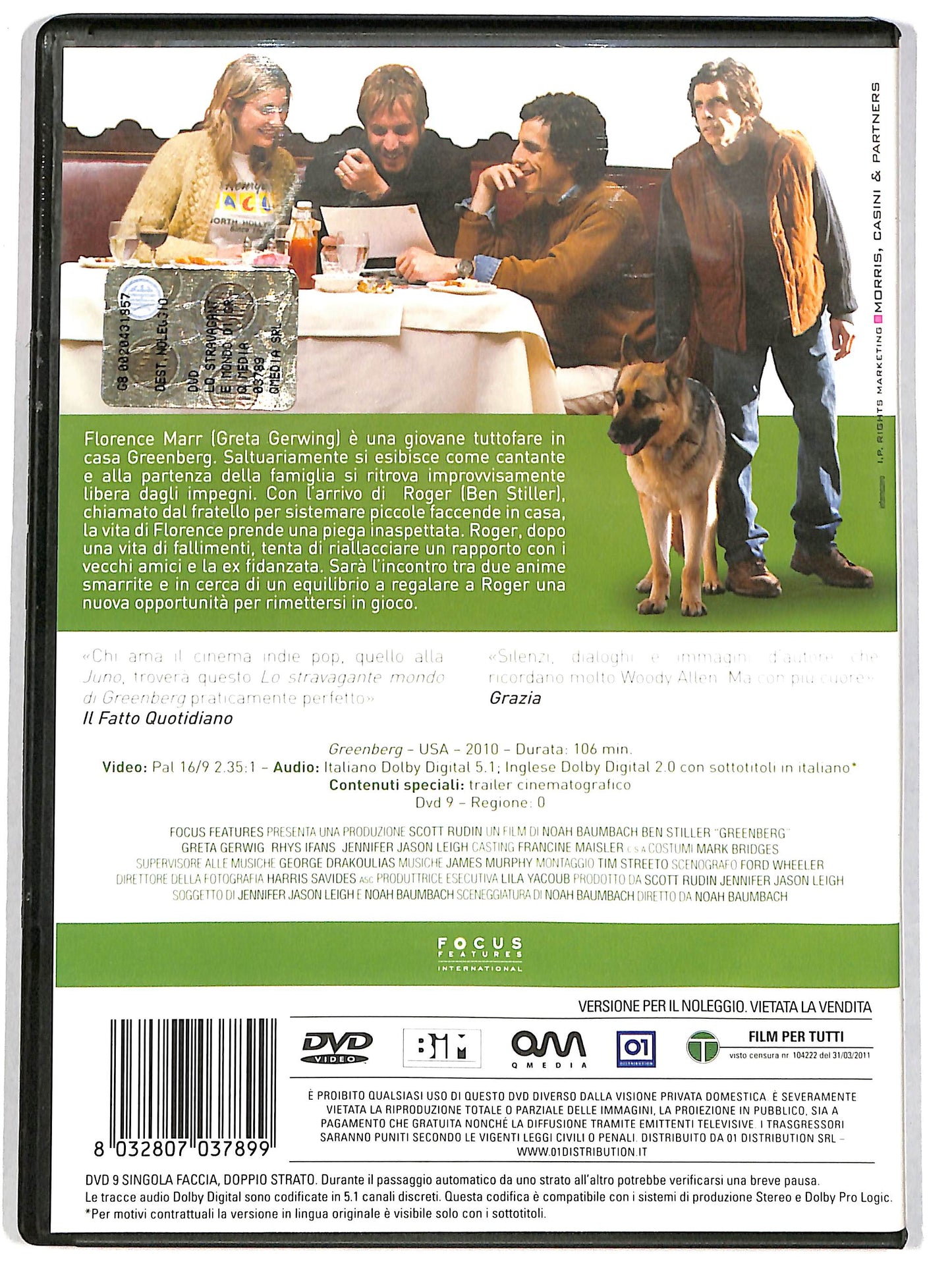 EBOND Lo stravagante mondo di Greenberg Noleggio DVD DB670454