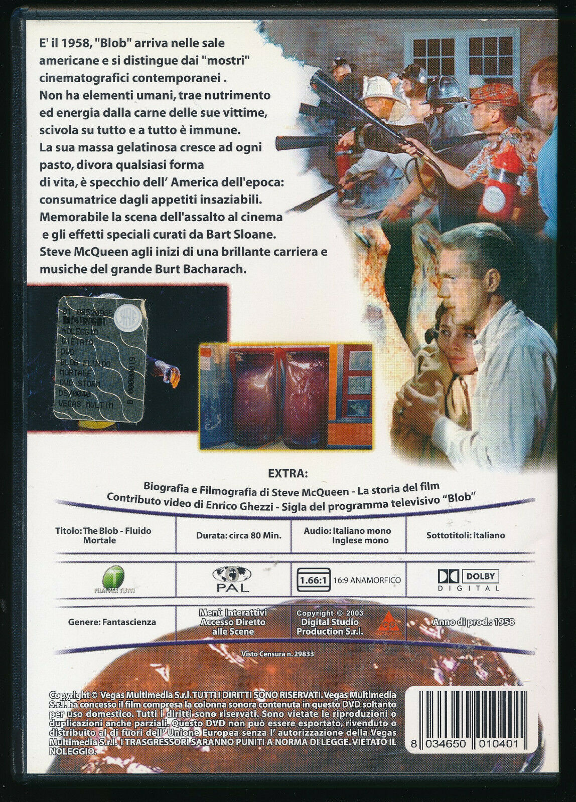 EBOND The Blob Fluido Mortale DVD DB670612