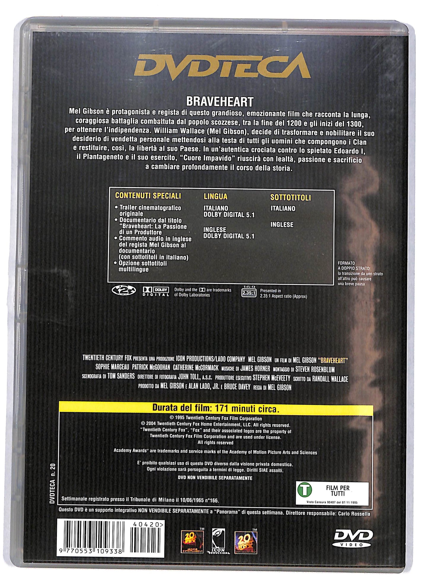 EBOND Braveheart - Cuore impavido EDITORIALE DVD DB670806