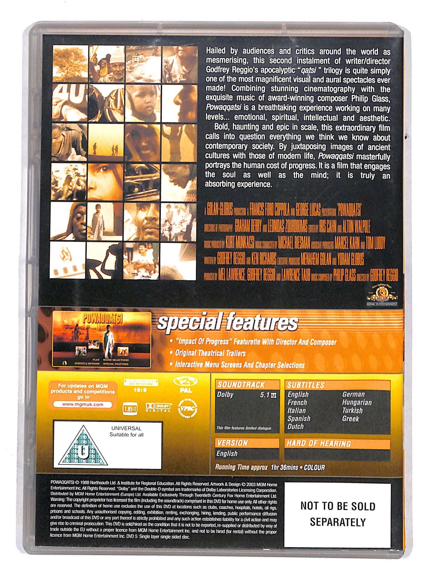 EBOND Powaqqatsi Life in Transformation DVD DB671122