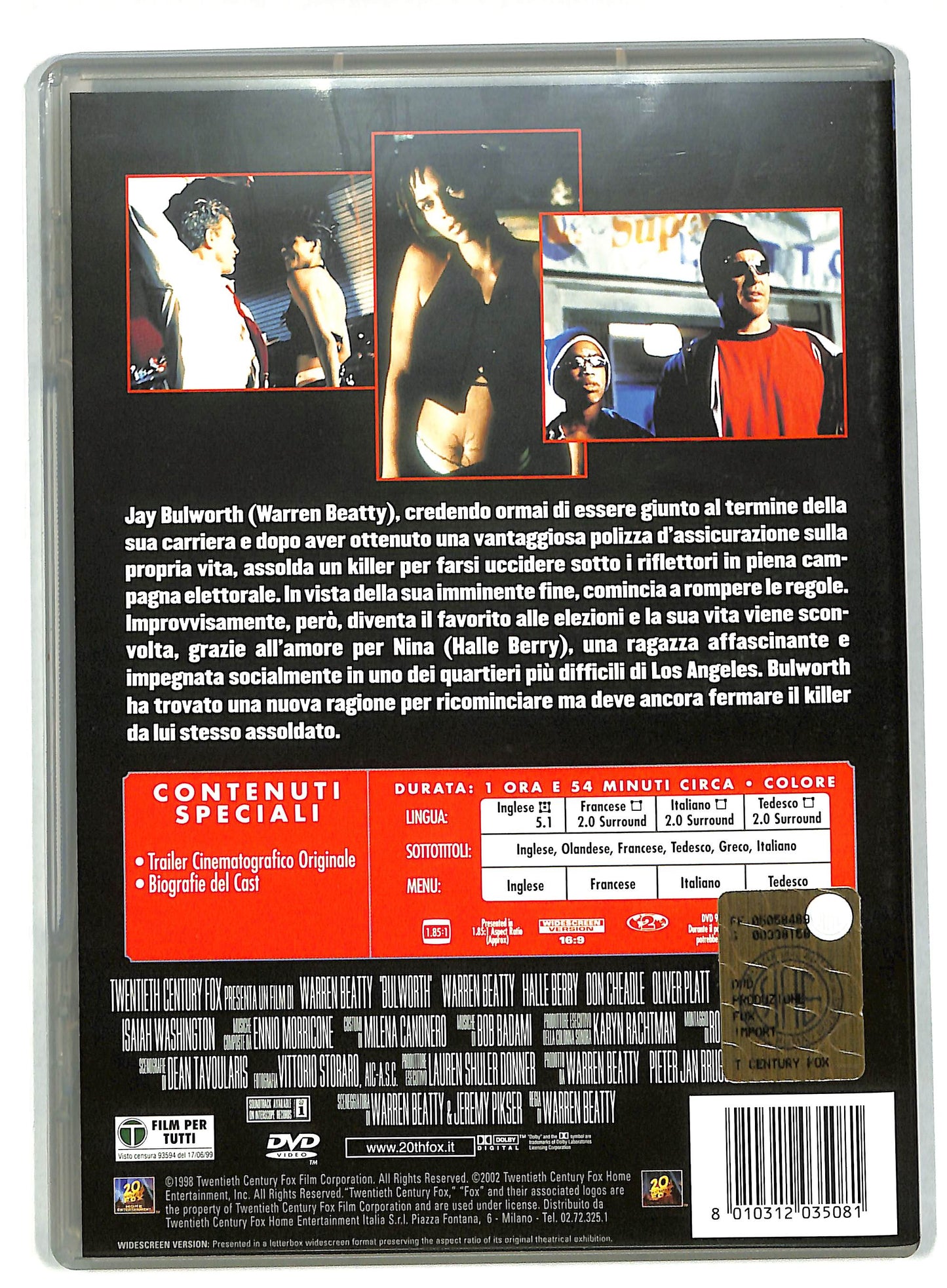EBOND Bulworth - Il senatore DVD DB671446