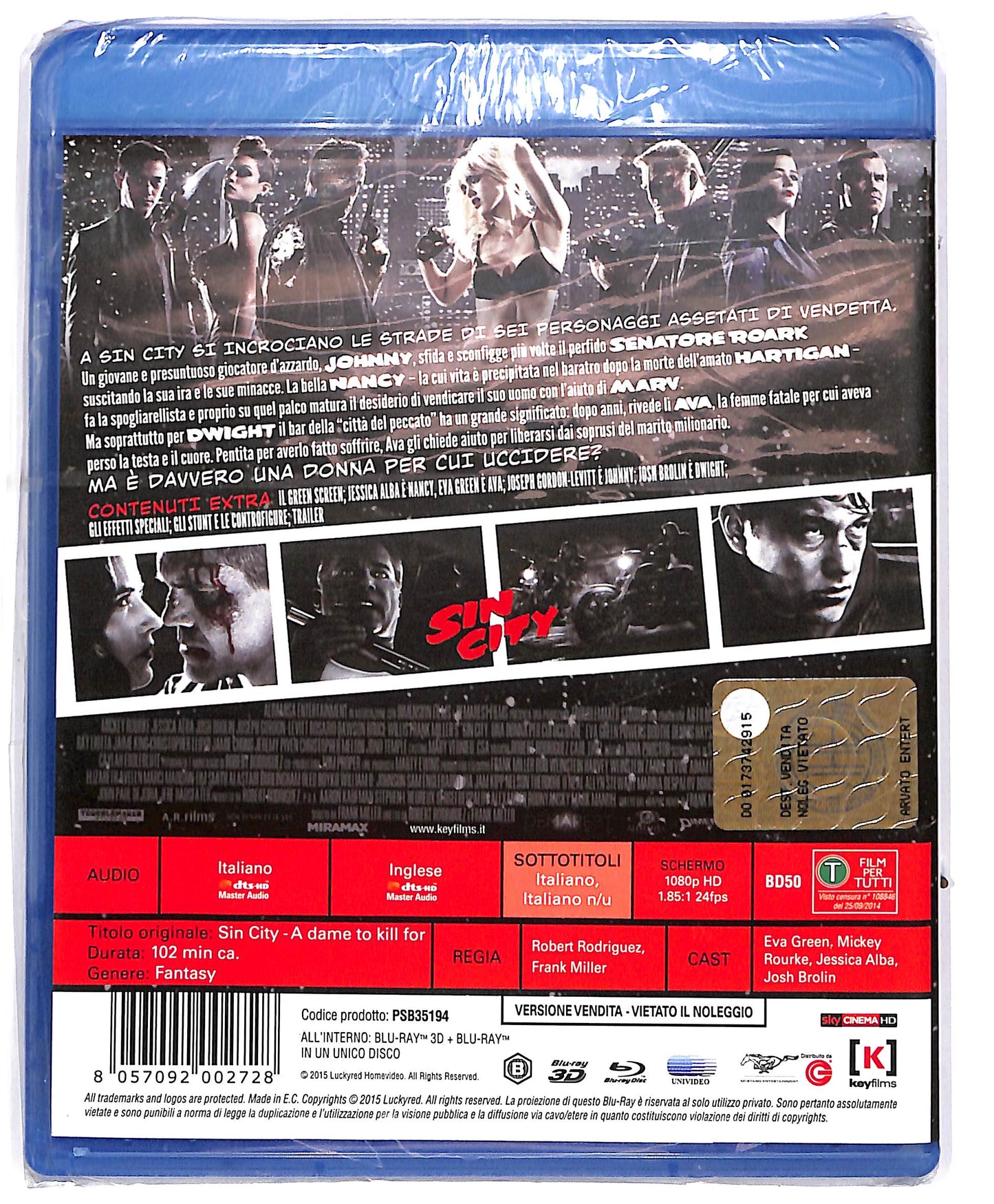 EBOND Sin City - Una Donna per Cui Uccidere BLURAY BLURAY DB671636