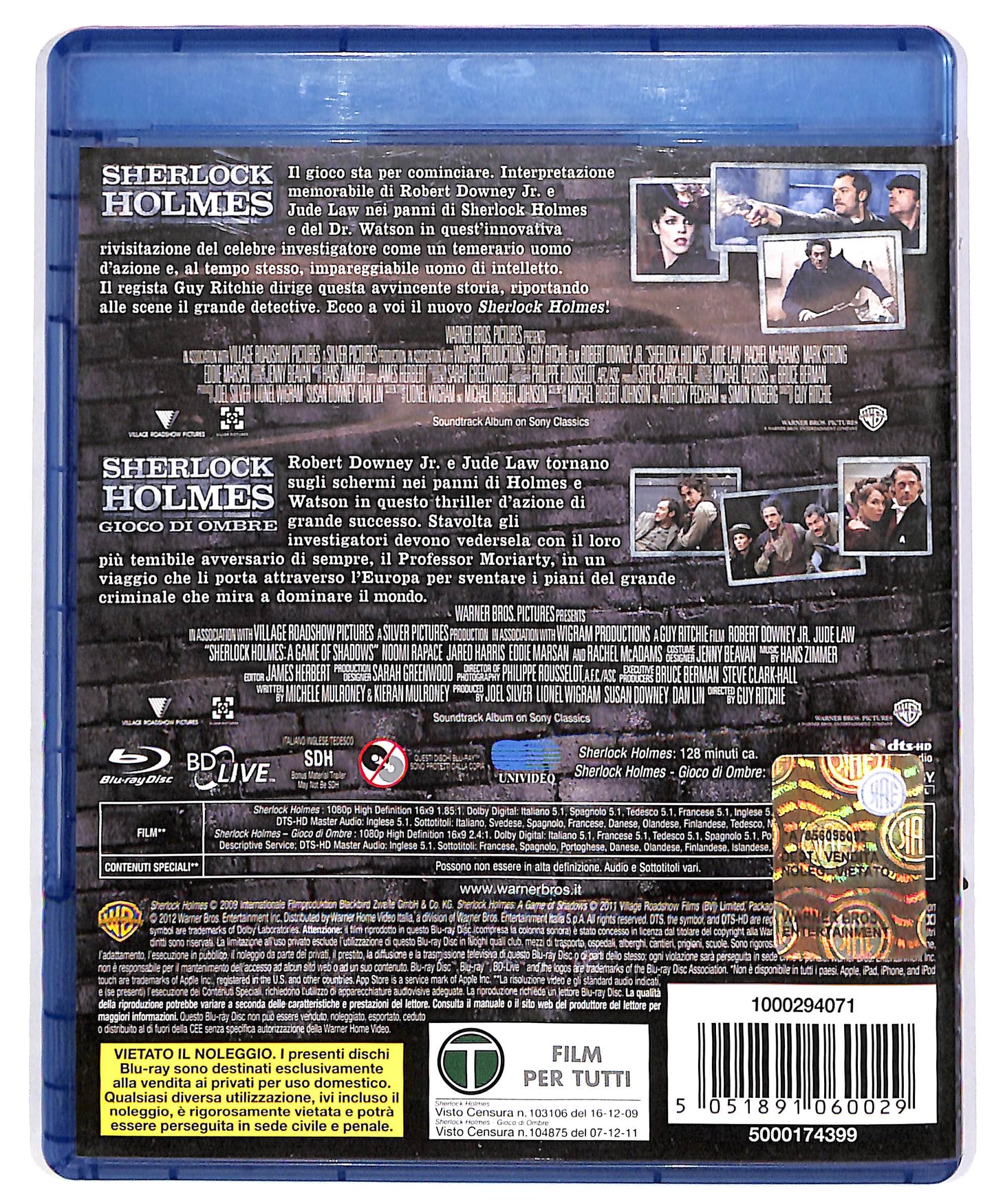 EBOND Sherlock Holmes (box 2 BLURAY) BLURAY DB671653