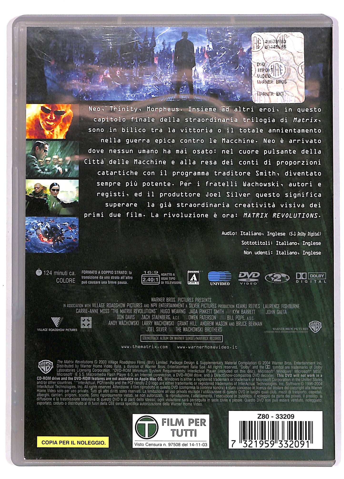 EBOND Matrix Revolutions NOLEGGIO DVD DB671908