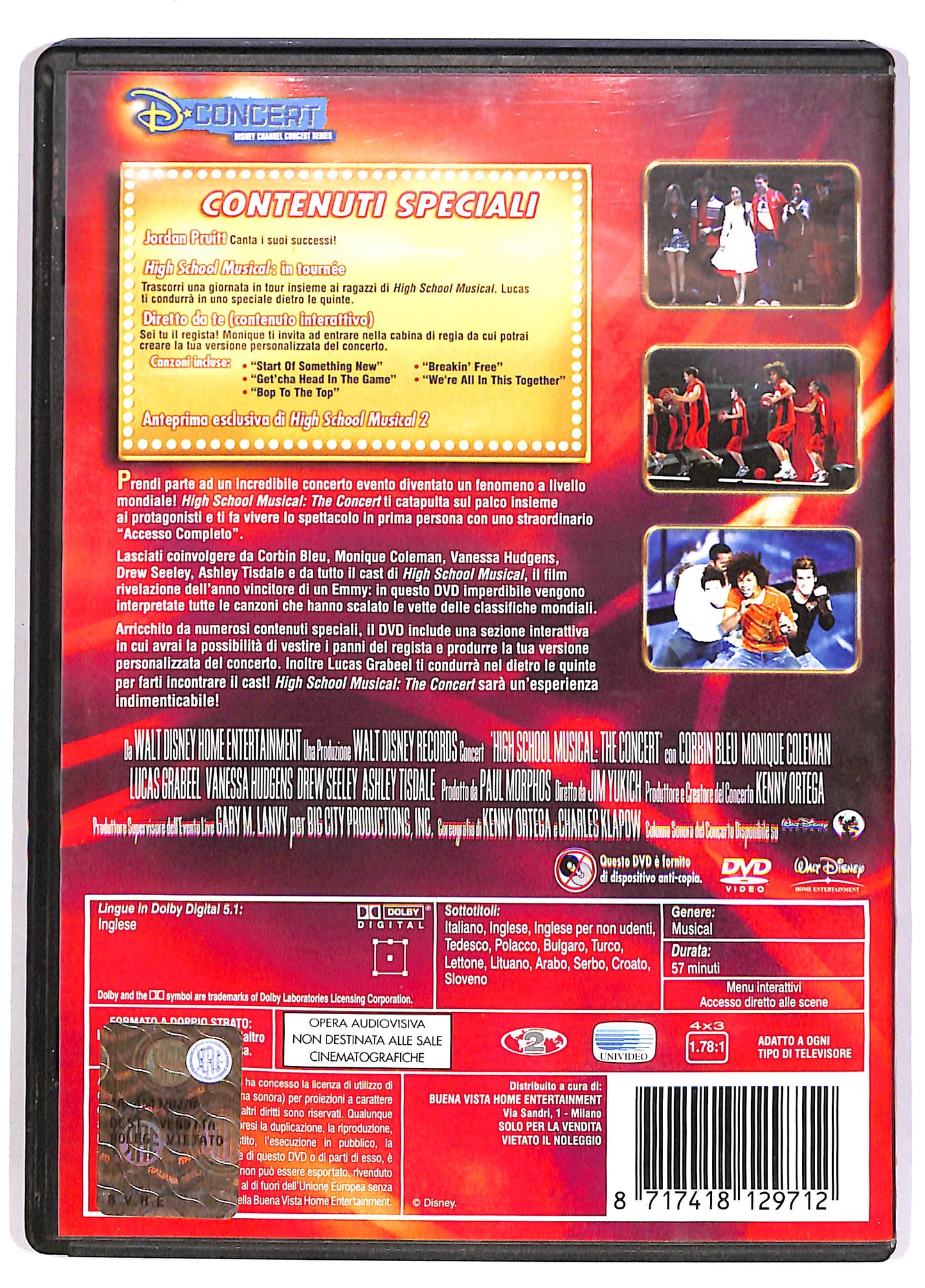 EBOND High school musical - The concert - Accesso completo DVD DB671913