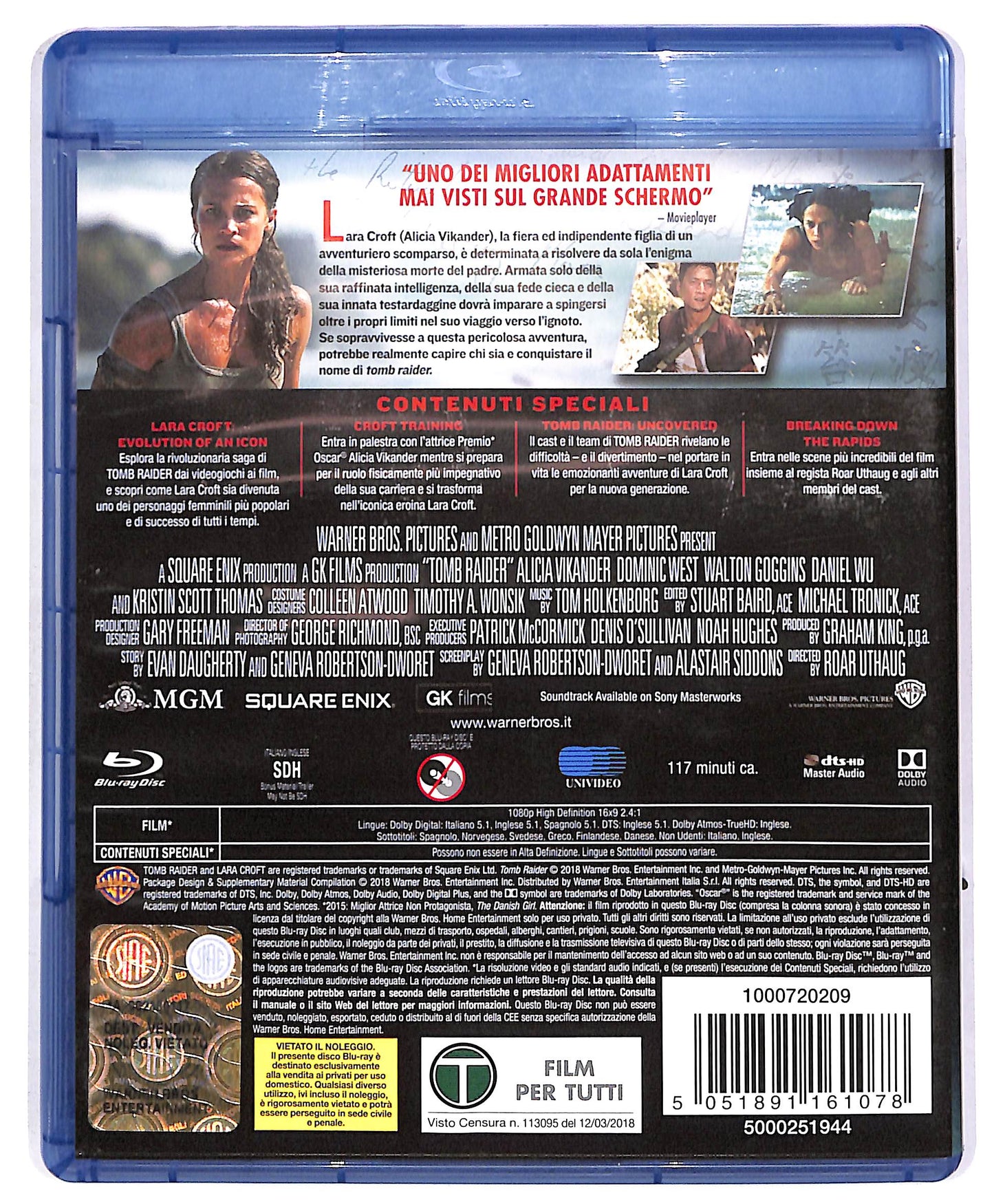 EBOND Tomb Raider (2018) Di Roar Uthaug BLURAY DB672402