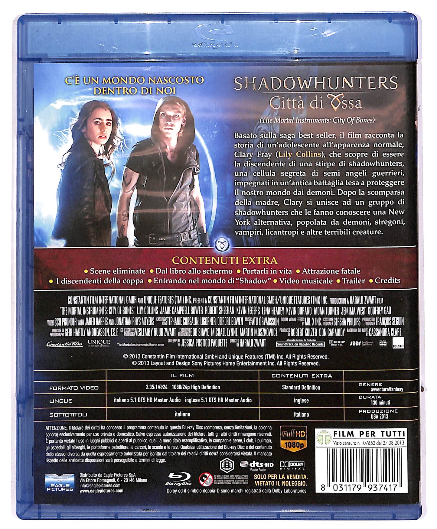 EBOND Shadowhunters - Citta di ossa BLURAY BLURAY DB672440