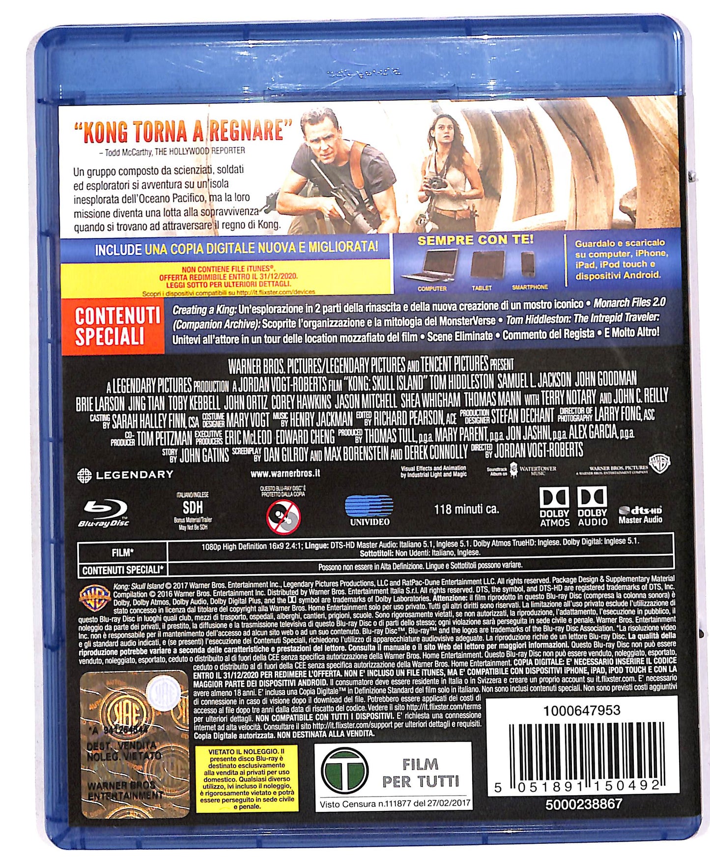 EBOND Kong: Skull Island BLURAY BLURAY DB672463