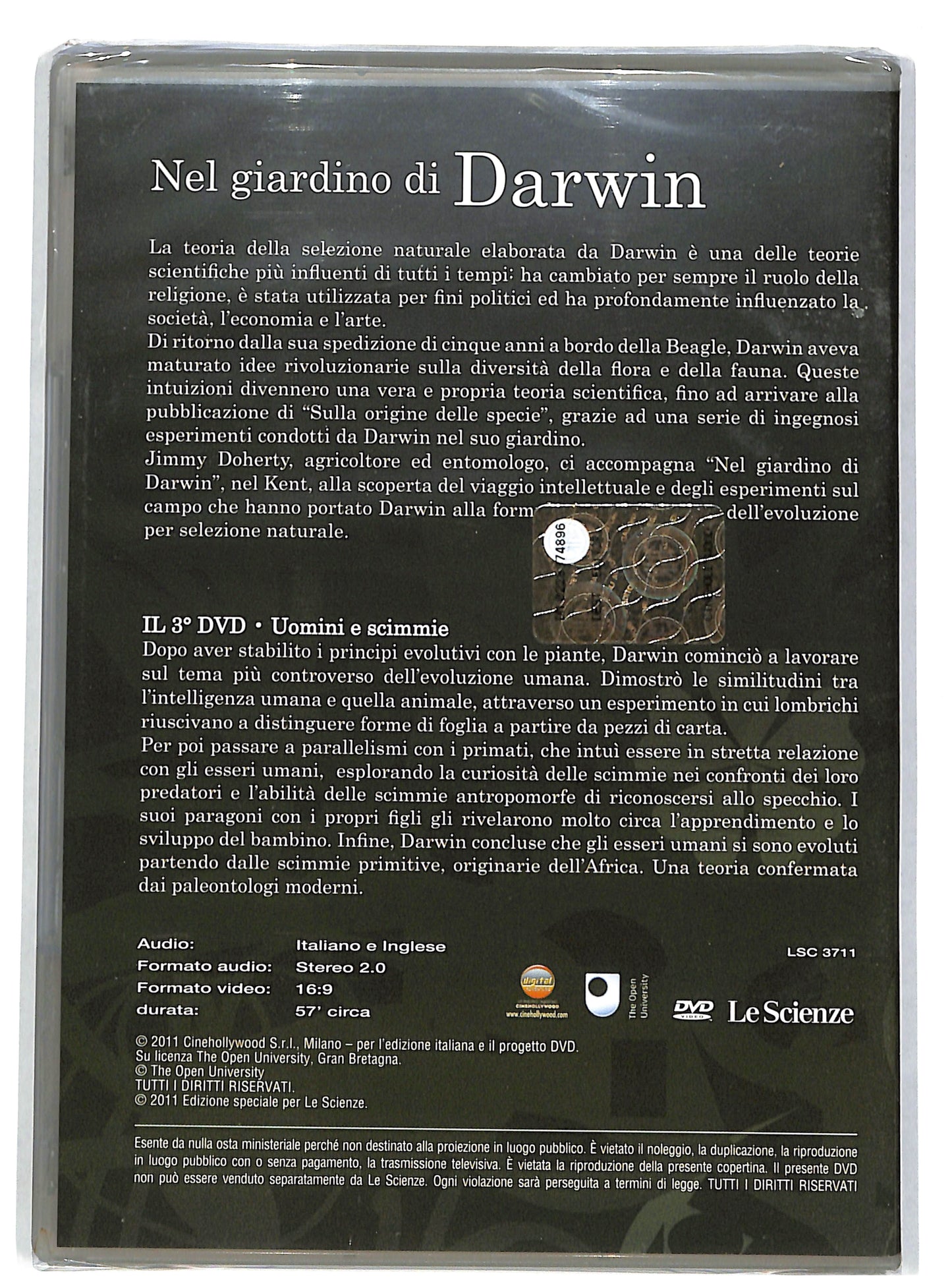 EBOND Nel giardino di Darwin vol 3 - Uomini e scimmie EDITORIALE DVD DB672605