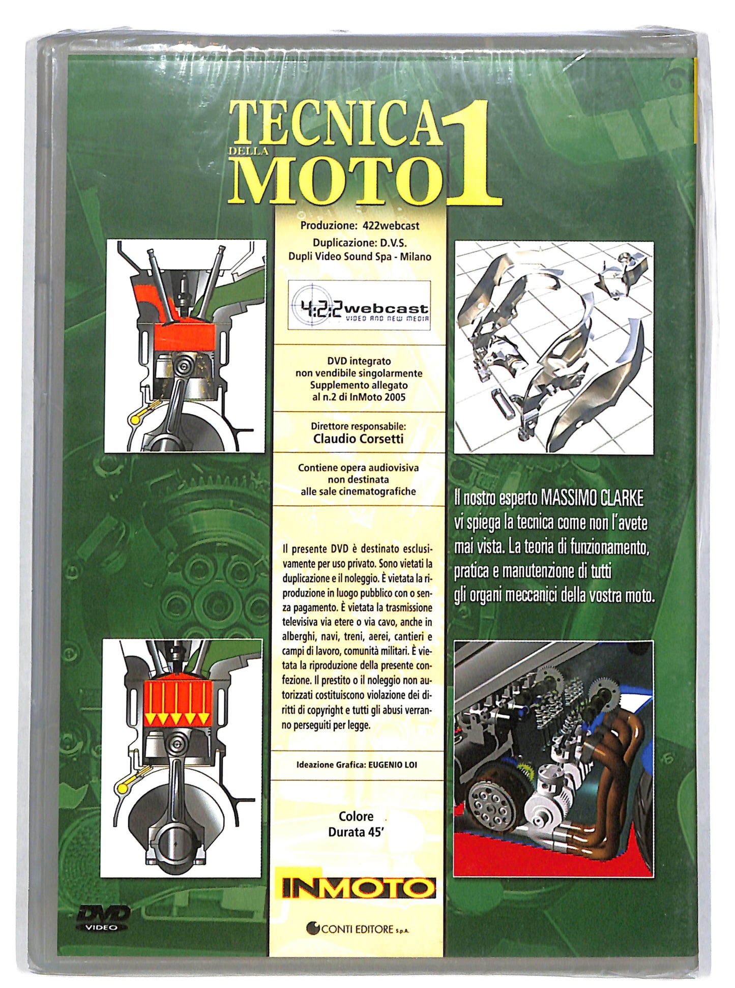 EBOND Tecnica della moto vol 1 EDITORIALE DVD DB672611