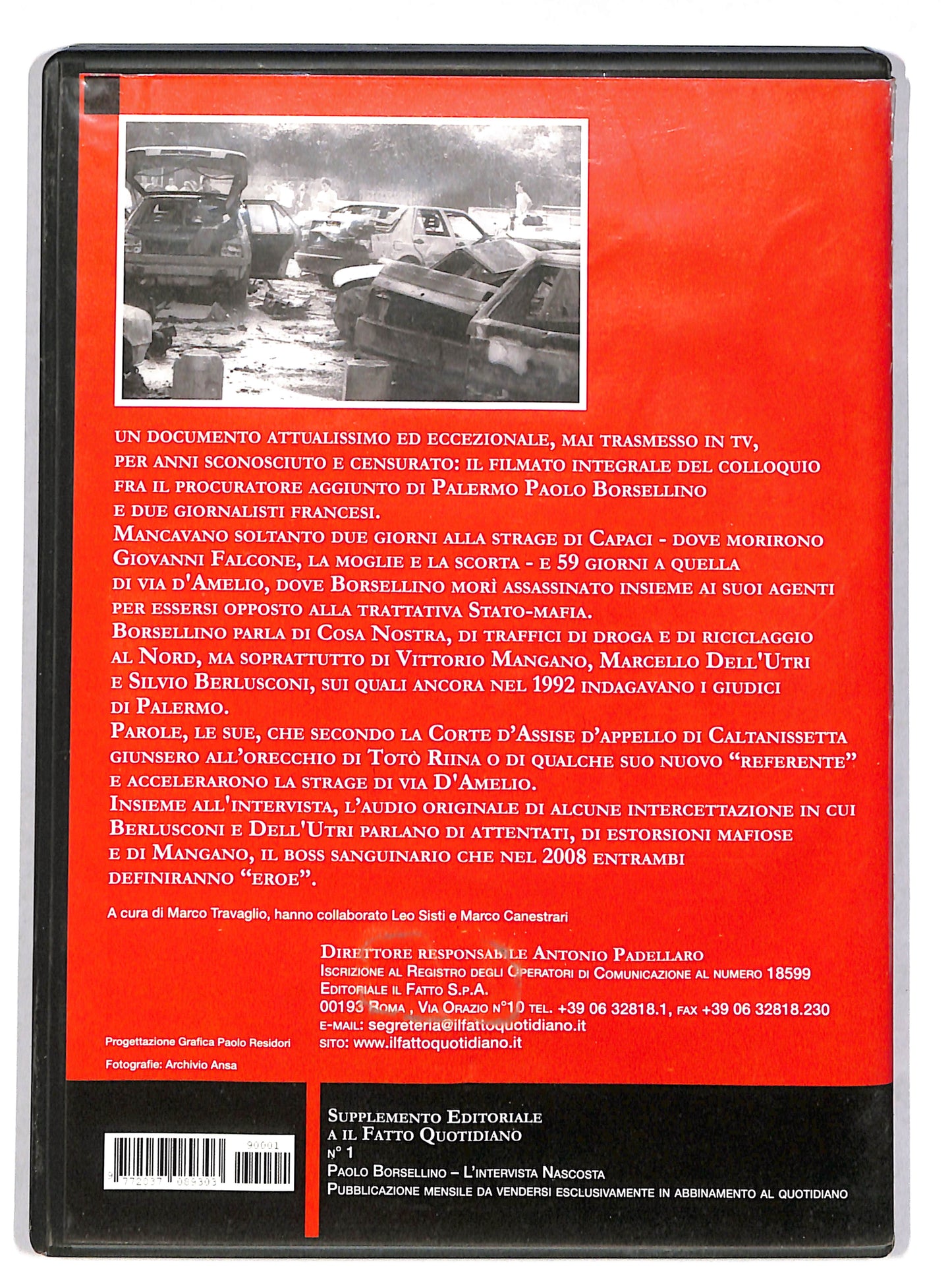 EBOND Paolo borsellino - l'intervista nascosta EDITORIALE DVD DB672640