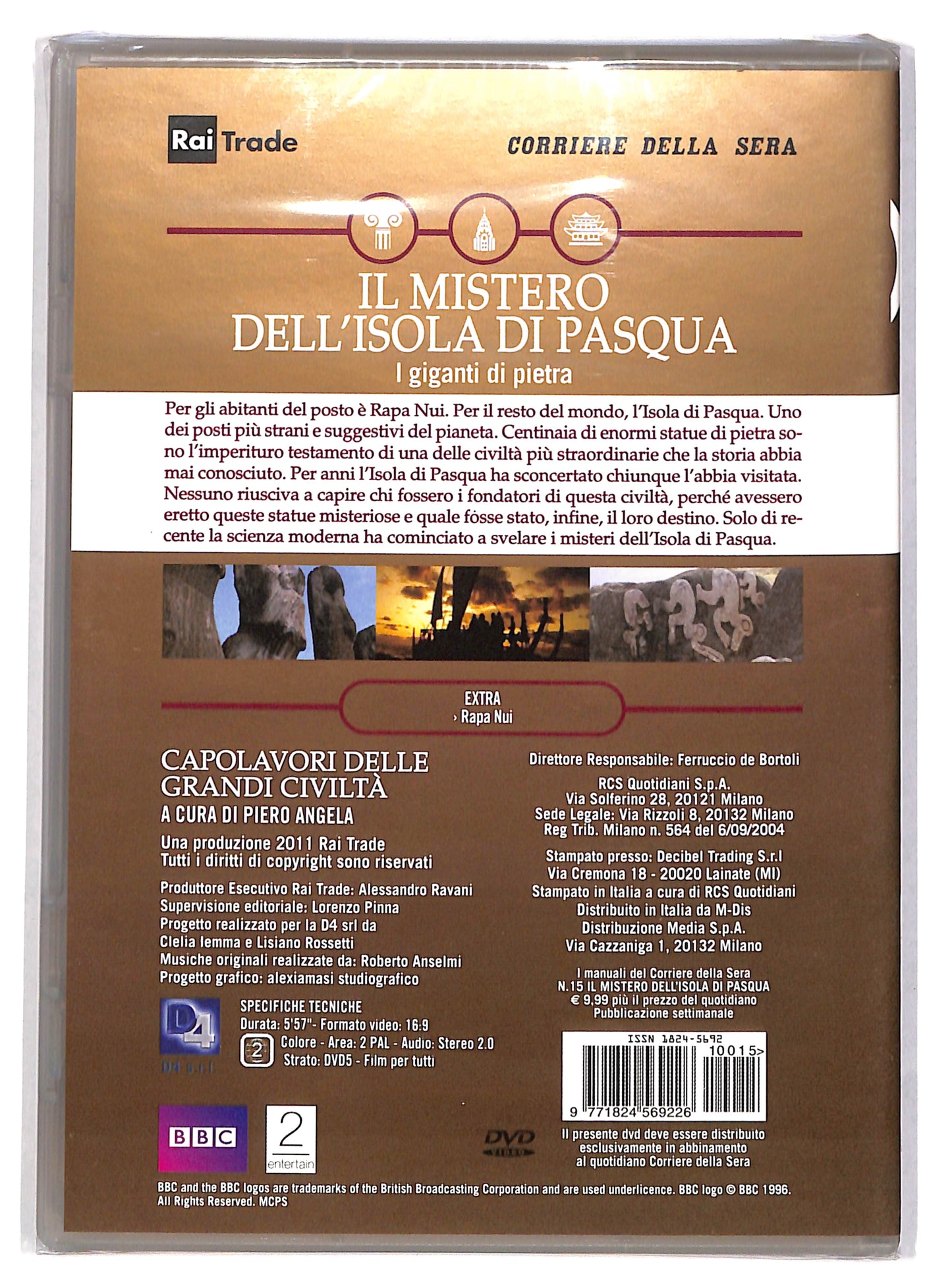 EBOND Il mistero dell'isola di Pasqua vol 15 EDITORIALE DVD DB672641