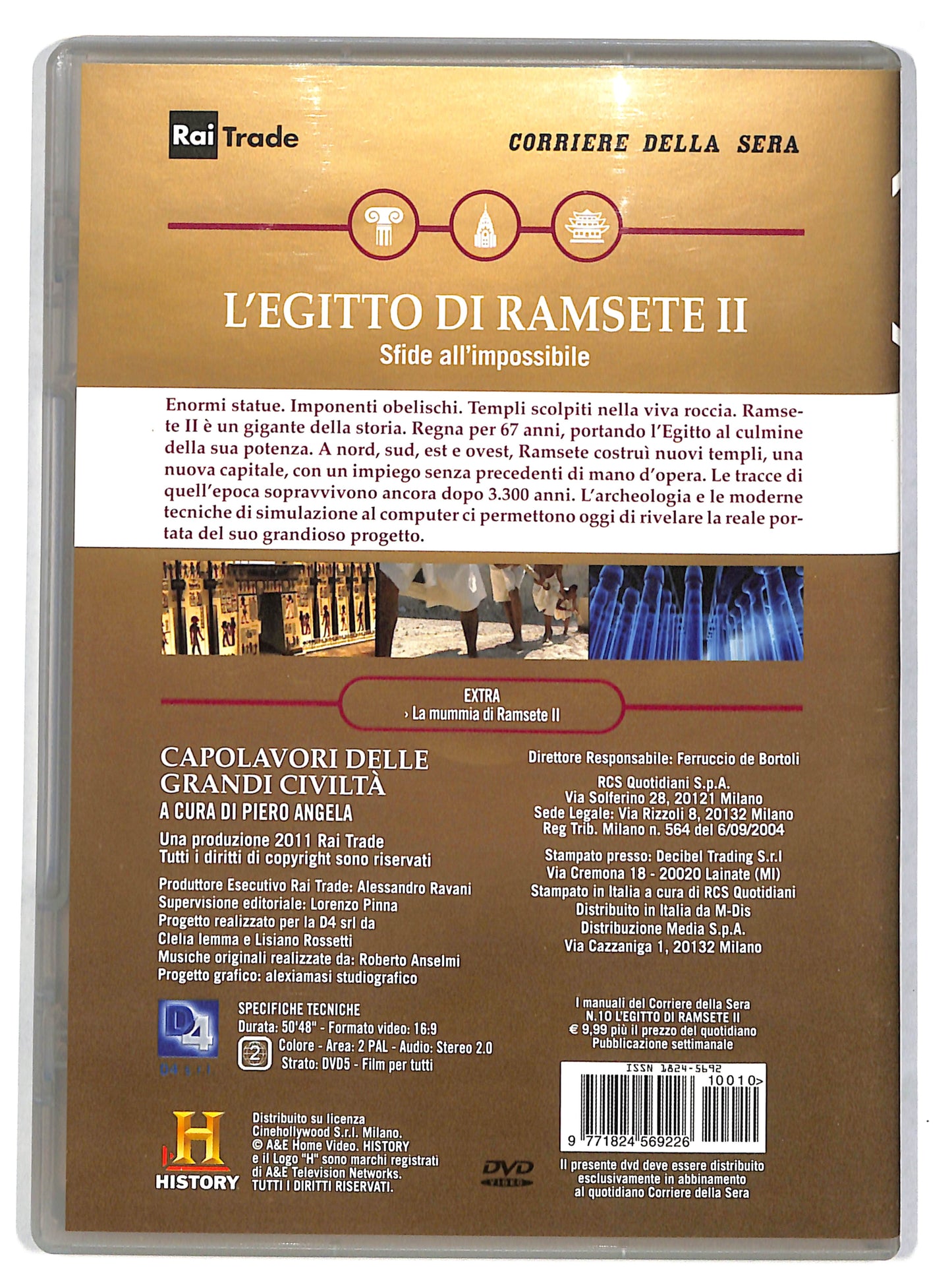 EBOND L'Egitto Di Ramsete II - Sfide all'impossibile EDITORIALE DVD DB672649