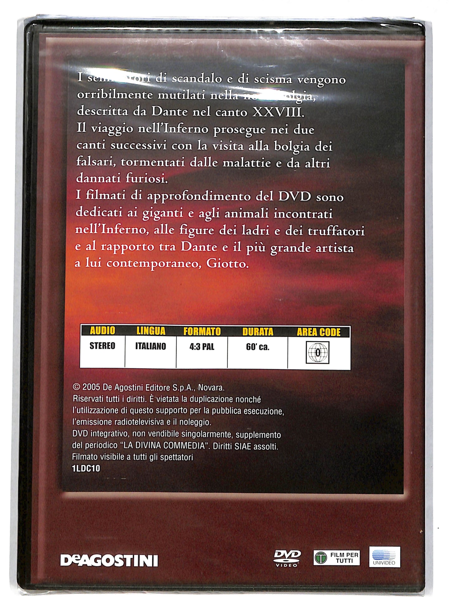 EBOND La divina commedia - inferno canti XXVIII - XXIX EDITORIALE DVD DB672652