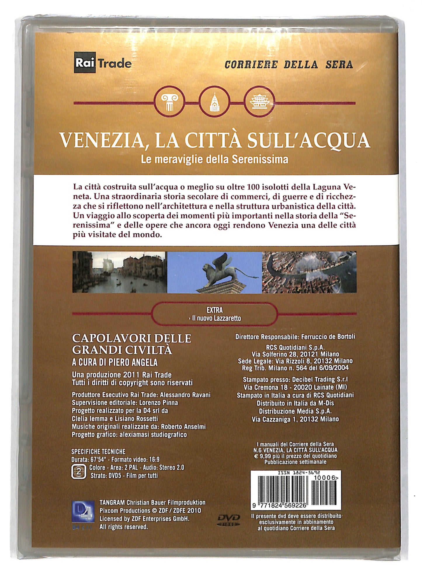 EBOND Piero Angela - Venezia La Citta Sull'Acqua EDITORIALE DVD DB672654