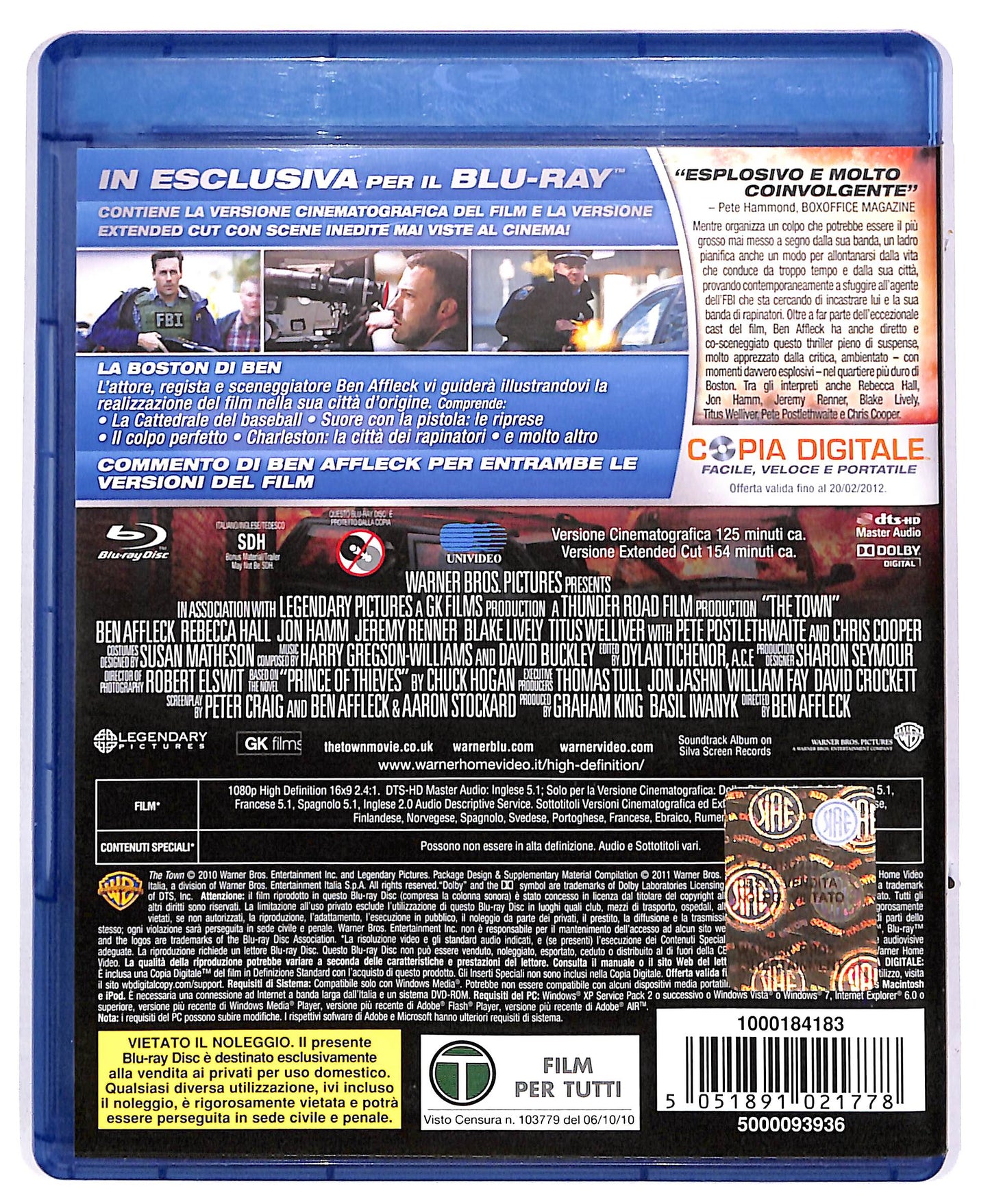 EBOND town extended cut BLURAY BLURAY DB672802