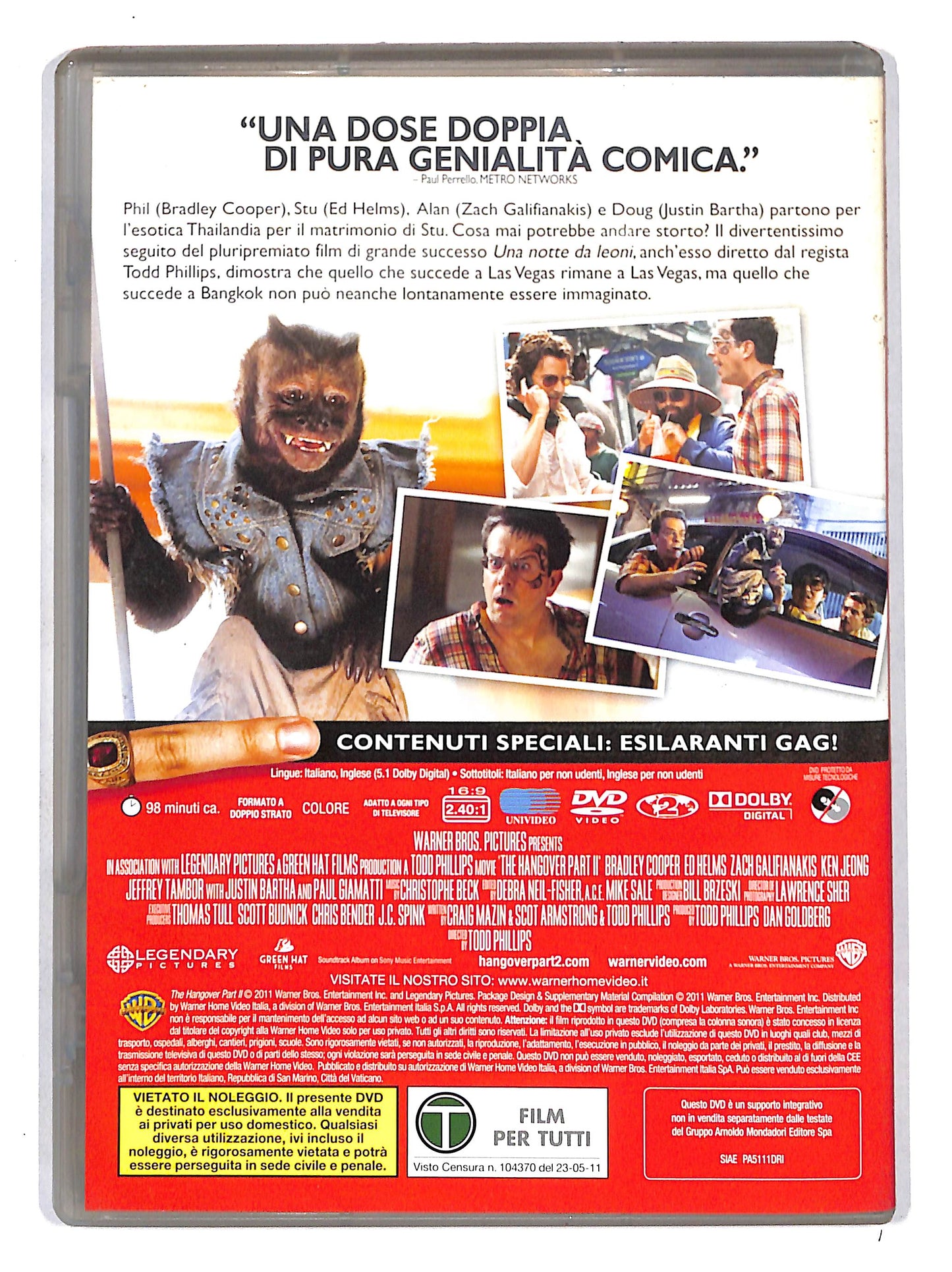 EBOND Una notte da leoni 2 EDITORIALE DVD DB673137