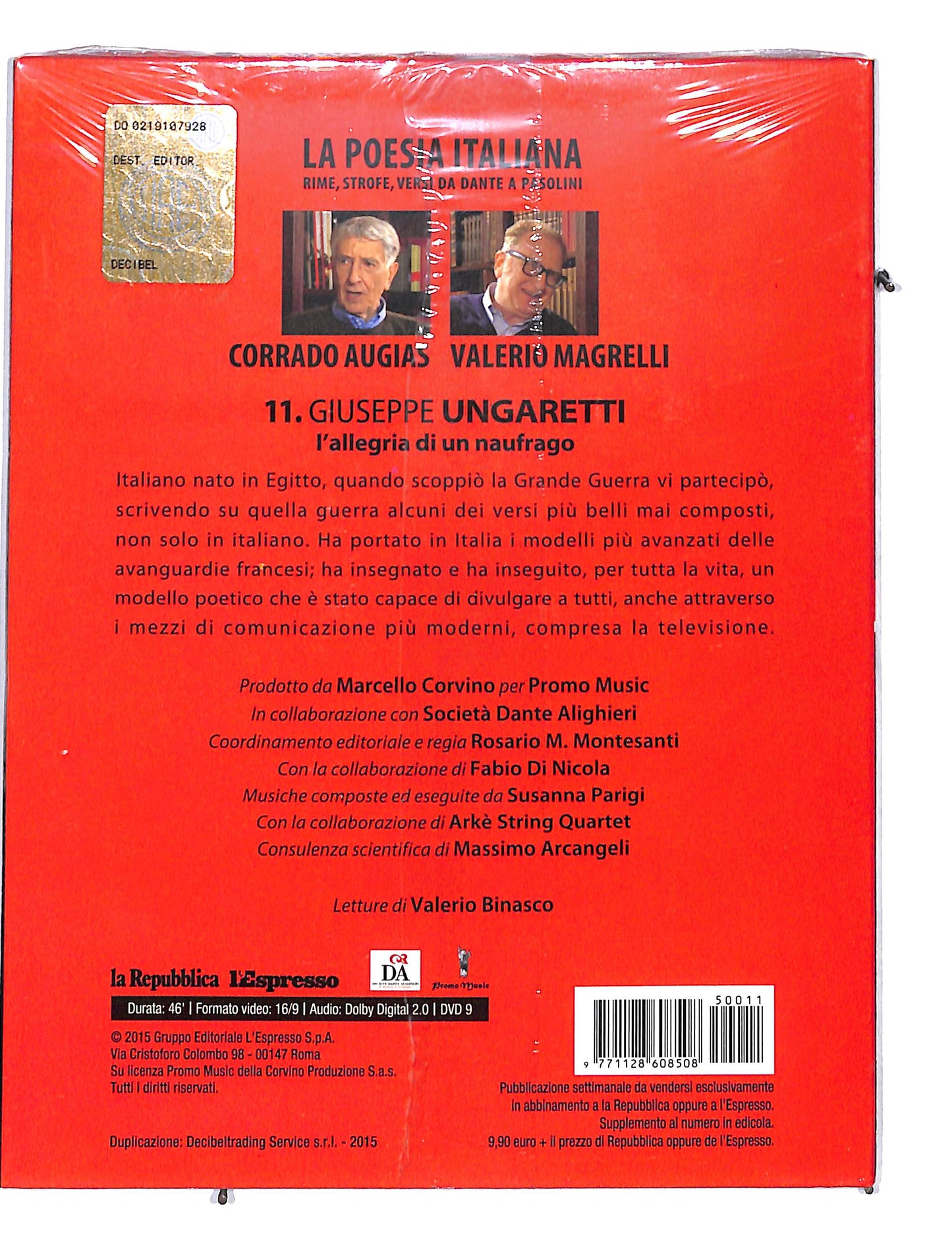 EBOND La poesia italiana vol.11 Giuseppe Ungaretti DVD DB673204